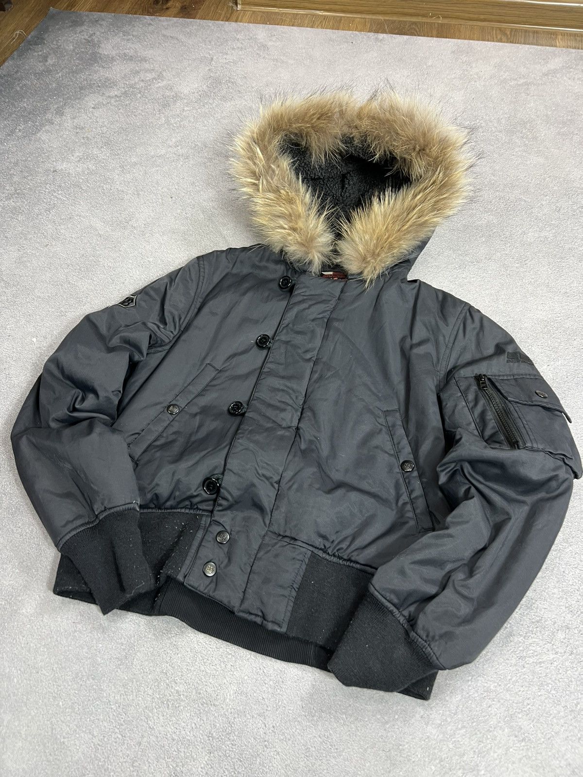 Yohji Yamamoto VTG Fur Hysteric Glamour Rick owens vibe bomber jacket y2k Size US S / EU 44-46 / 1 - 5 Thumbnail