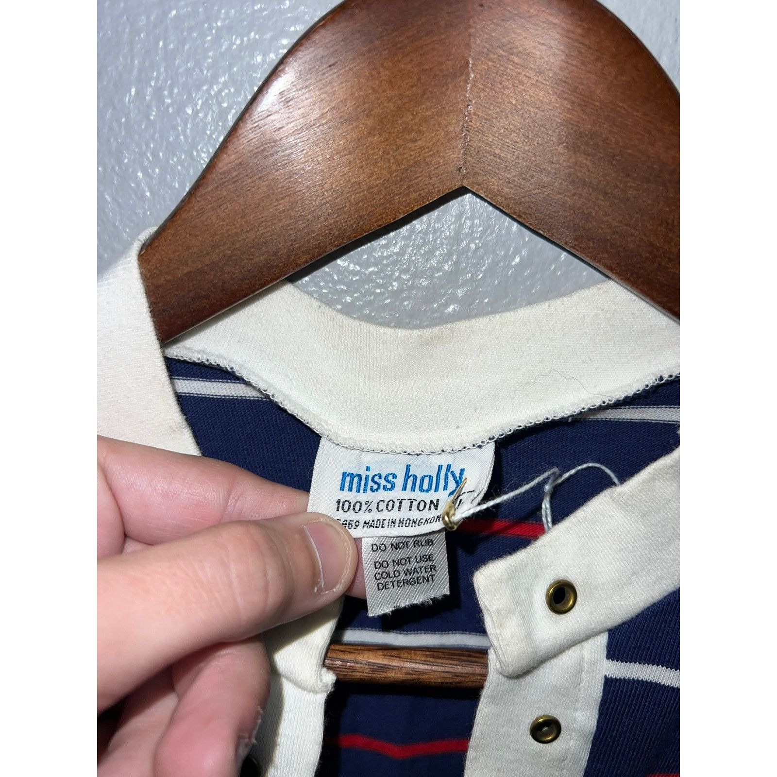 Vintage Womens Miss Holly Top Shirt 100% Cotton Tee Hong Kong L Size L / US 10 / IT 46 - 7 Thumbnail