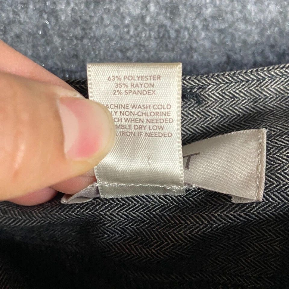Loft Loft Dress Pants Women's Size 0 Hook & Eye Gray Straight Leg Size 25" / US 0 / IT 36 - 10 Thumbnail