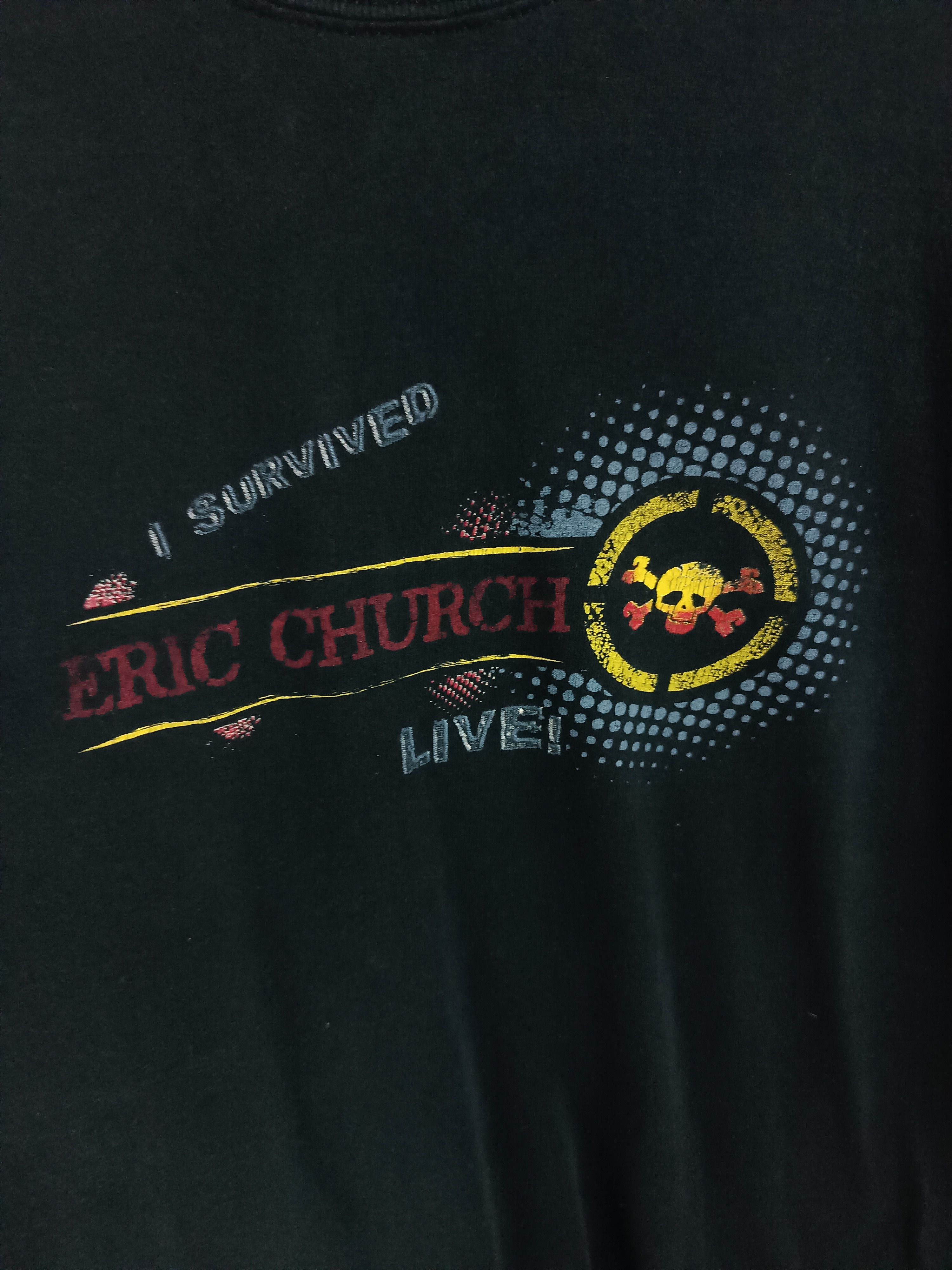 Vintage VINTAGE Y2K I SURVIVED ERIC CHURCH LIVE TEE redneck country Size US M / EU 48-50 / 2 - 10 Thumbnail