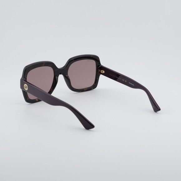 Gucci Gucci GG1337S 009 Sunglasses Havana Square Frame Size ONE SIZE - 10 Thumbnail