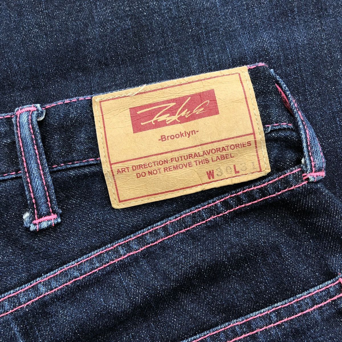 Futura Vintage Futura Lavoratories Pinky Stitch Blue Jeans Size US 30 / EU 46 - 5 Thumbnail