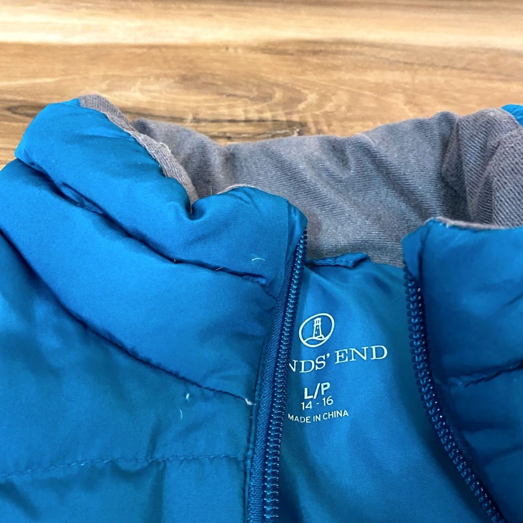 Lands' End Lands End Puffer Vest Womens Large Petite Zip Full Zip Insulated Quilted Pockets Blue 14-16 LP Womens Vest Regular Size 14-16"} Size L / US 10 / IT 46 - 3 Thumbnail