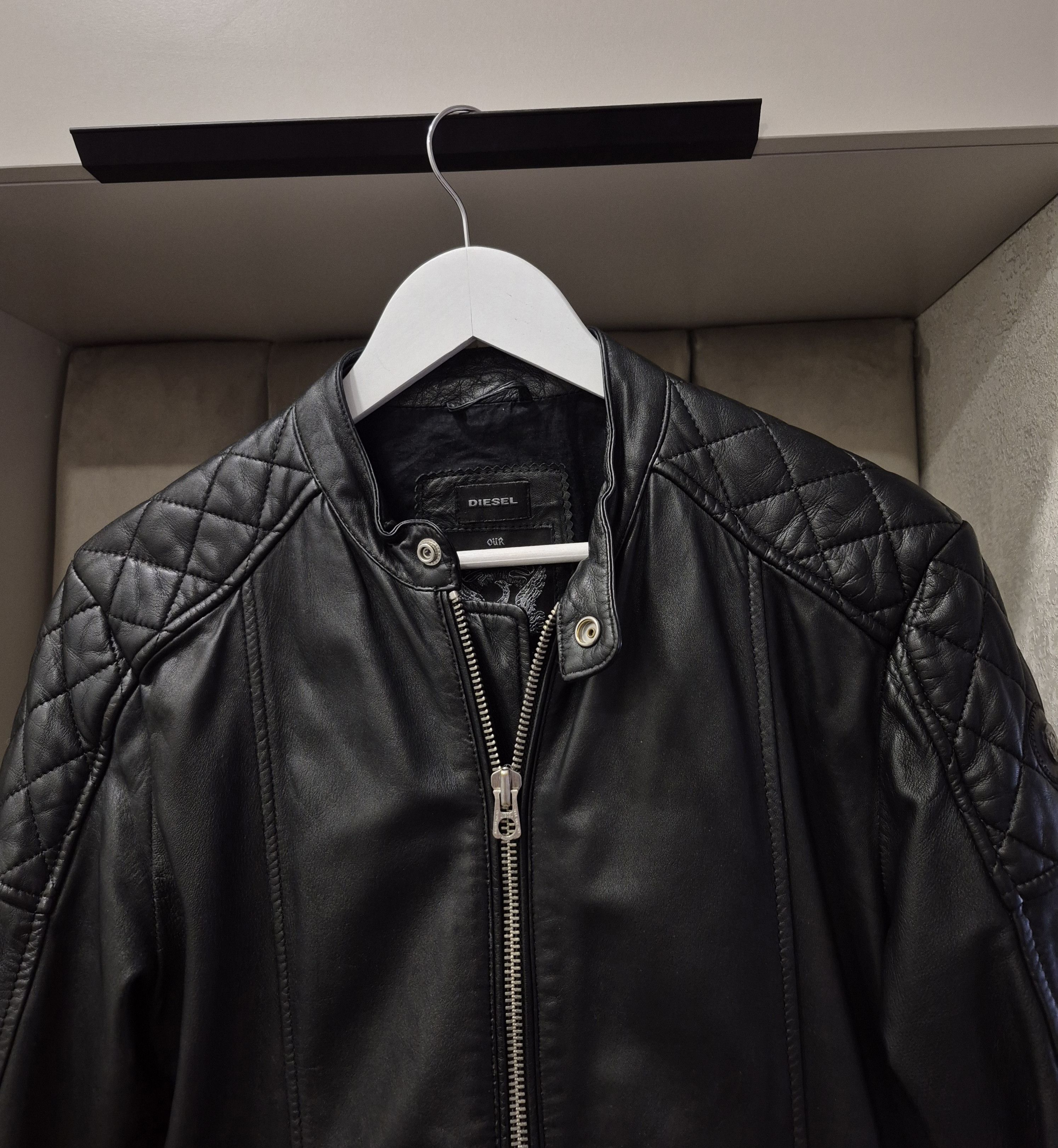 Diesel Diesel men biker style leather jacket Size US M / EU 48-50 / 2 - 4 Thumbnail