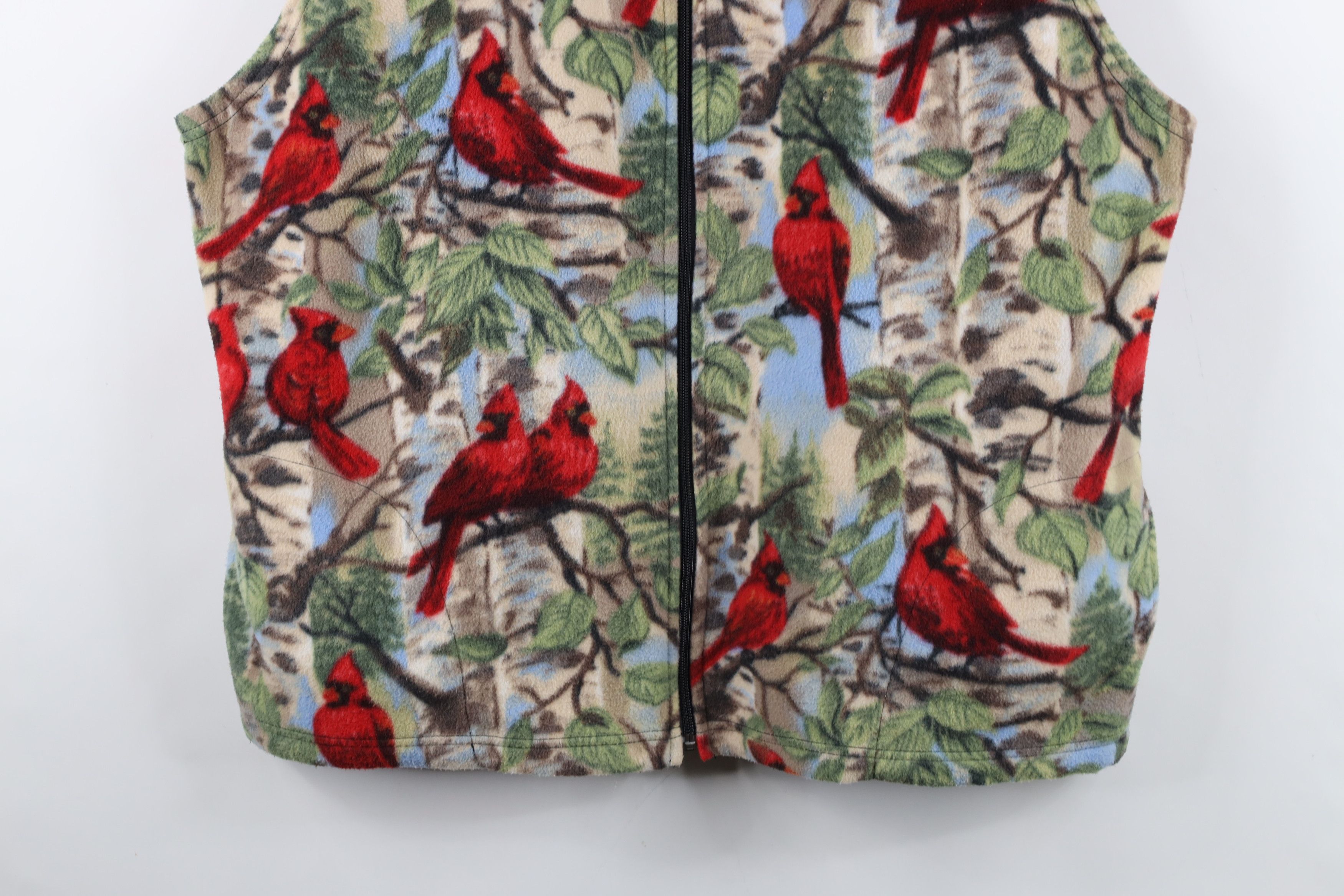 Vintage Vintage 90s Streetwear All Over Print Fleece Vest Jacket USA Size XL / US 12-14 / IT 48-50 - 3 Thumbnail