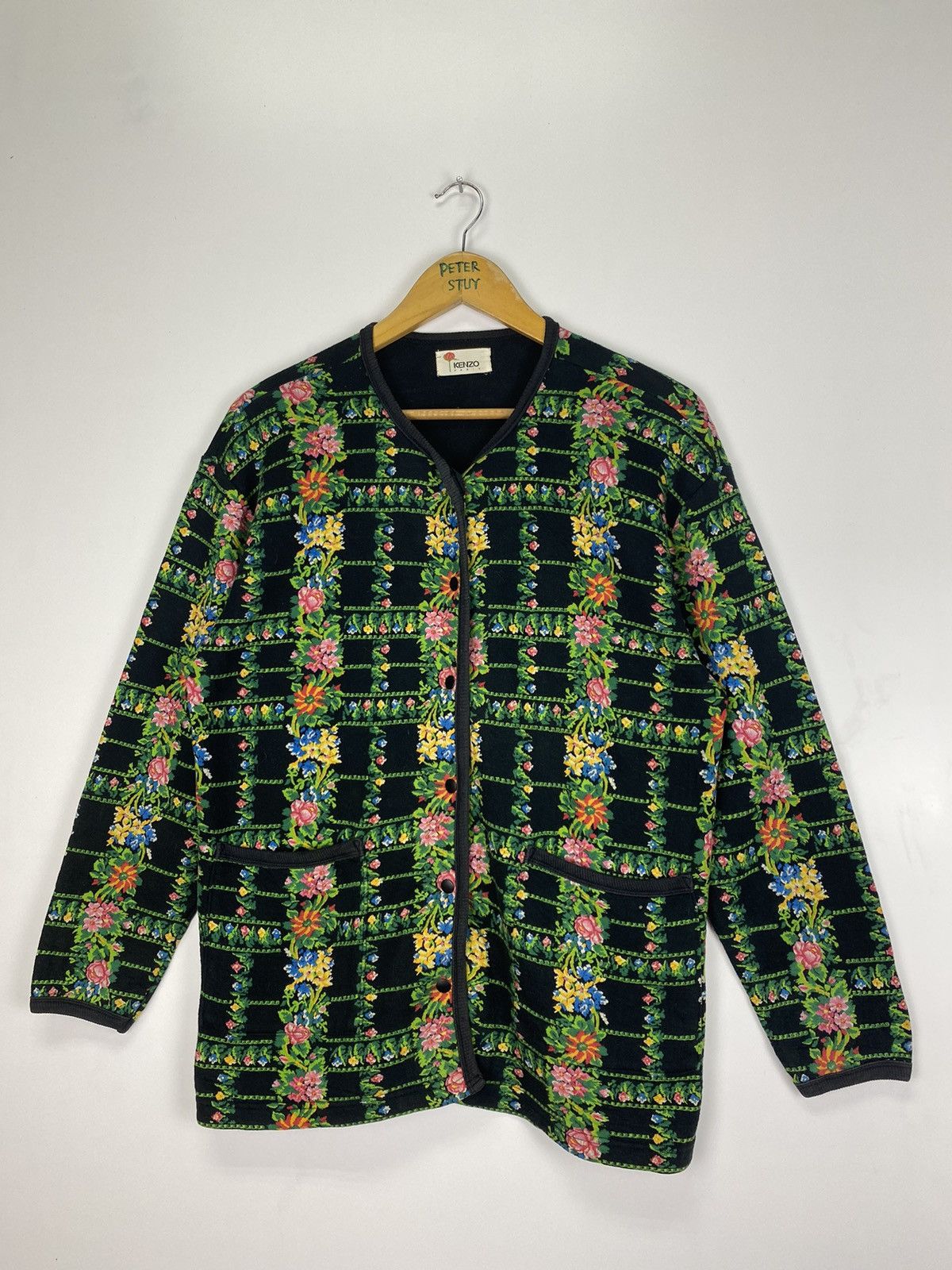 Kenzo Vintage 90’s Kenzo Floral Sweater Size M / US 6-8 / IT 42-44 - 1 Thumbnail