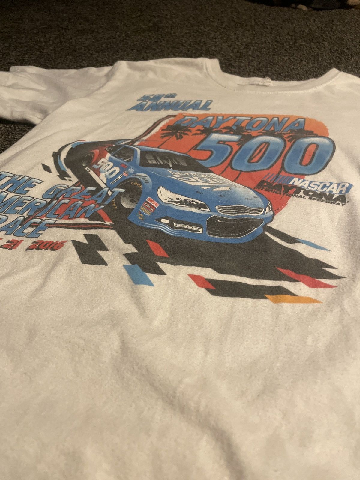 NASCAR VINTAGE DAYTONA 500 TEE Size US M / EU 48-50 / 2 - 3 Thumbnail