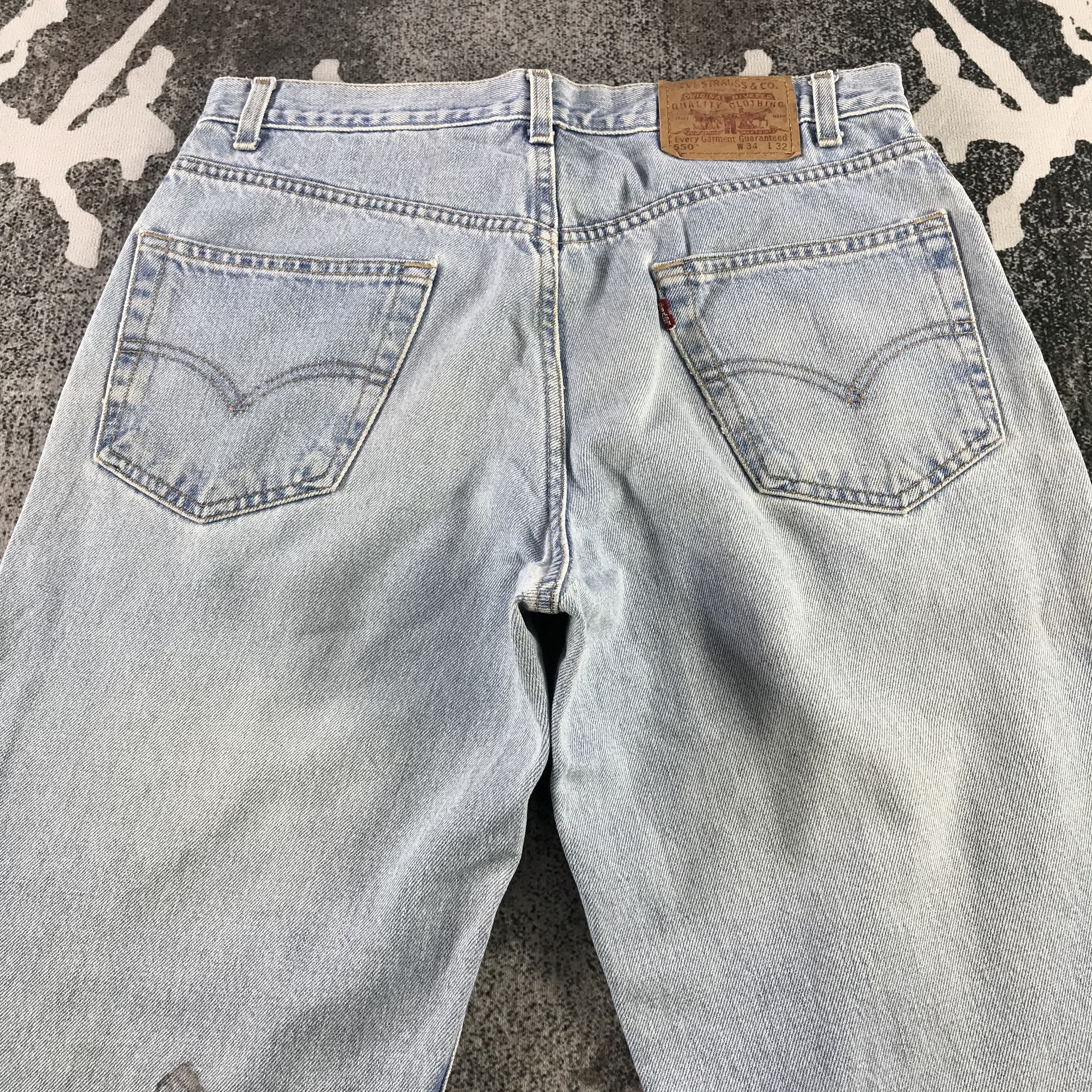 Levi's Vintage Levis 550 Jeans Relaxed Fit Denim KJ3358 Size US 34 / EU 50 - 4 Thumbnail