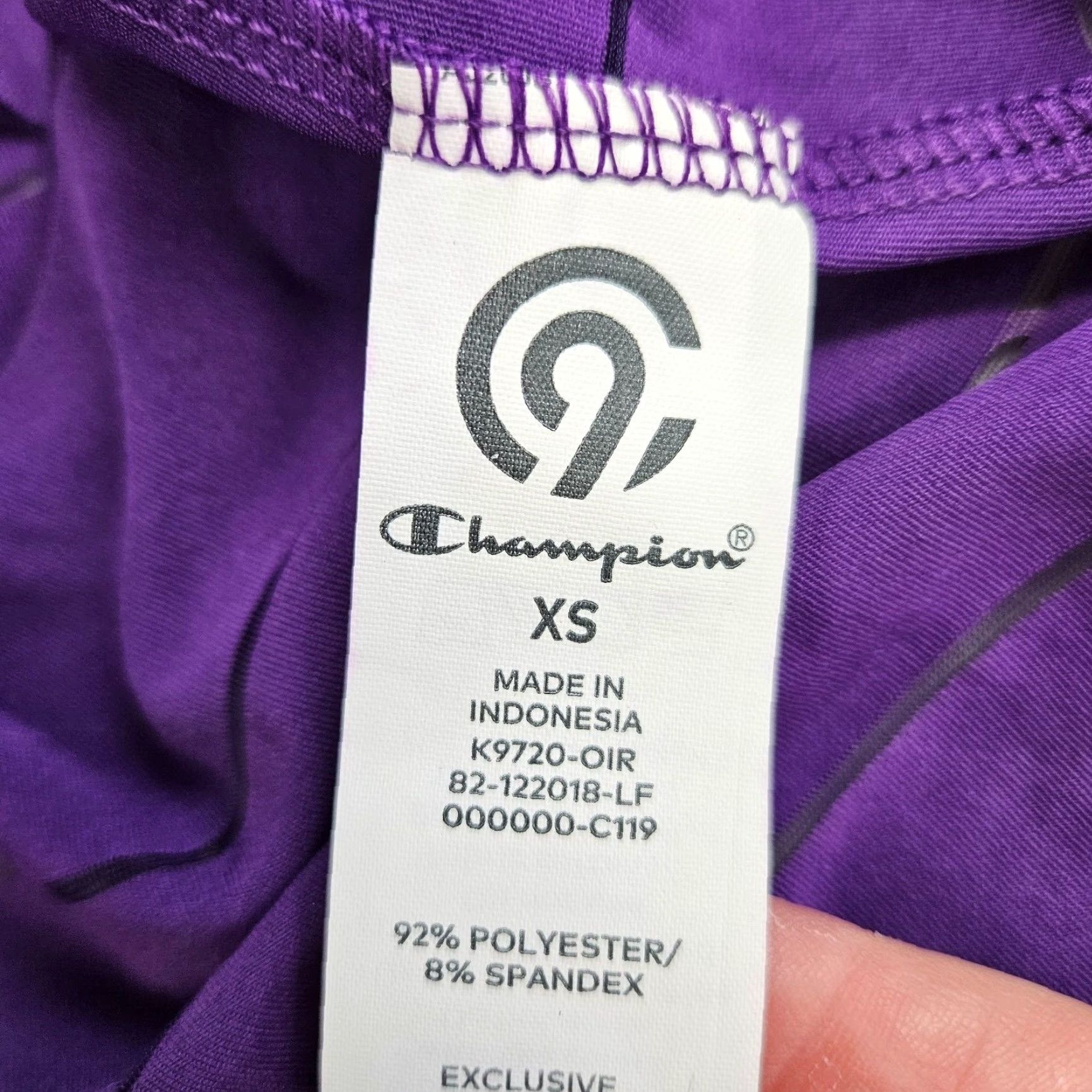 Champion Champion Womens Tank Top XS Purple Stripe Scoop Neck Sleeveless Pullover Activewear Women Tank Colored Purple Stripe XS) Size XS / US 0-2 / IT 36-38 - 5 Thumbnail