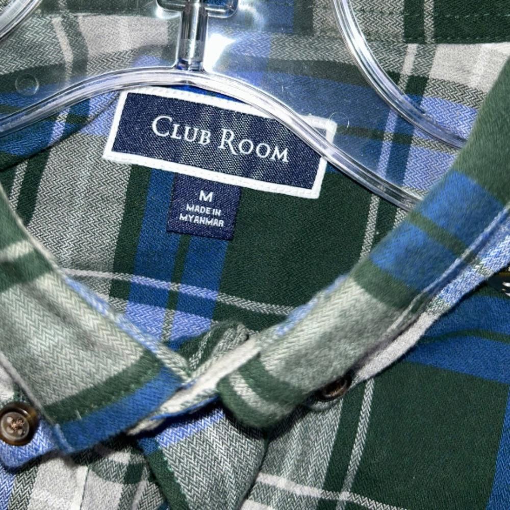 Club Room Club Room l Plaid Button Down Dress Shirt Size Medium Size 38R - 6 Thumbnail