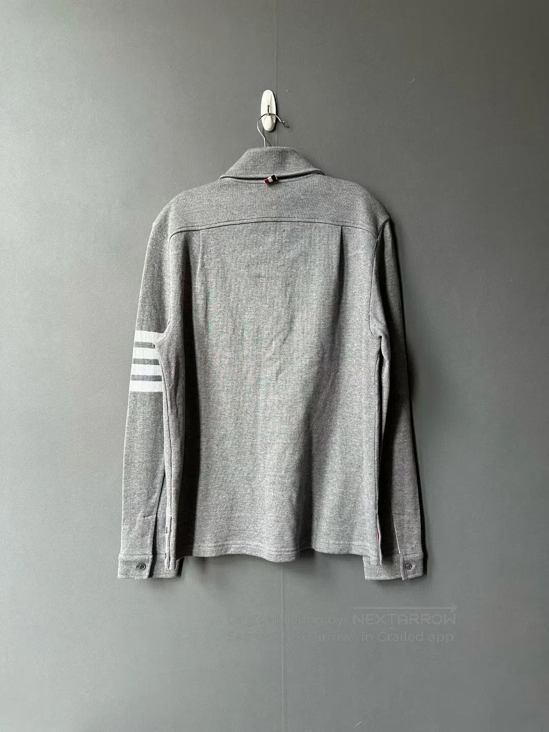 Thom Browne Thom Browne Grey Knit Shirt Jacket| Size US M / EU 48-50 / 2 - 2 Thumbnail
