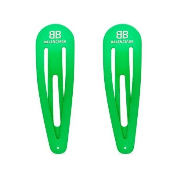 Balenciaga o1la1rc1a0924 Size: OS / Holli XXL Clip Set in Green Size ONE SIZE - 1 Preview