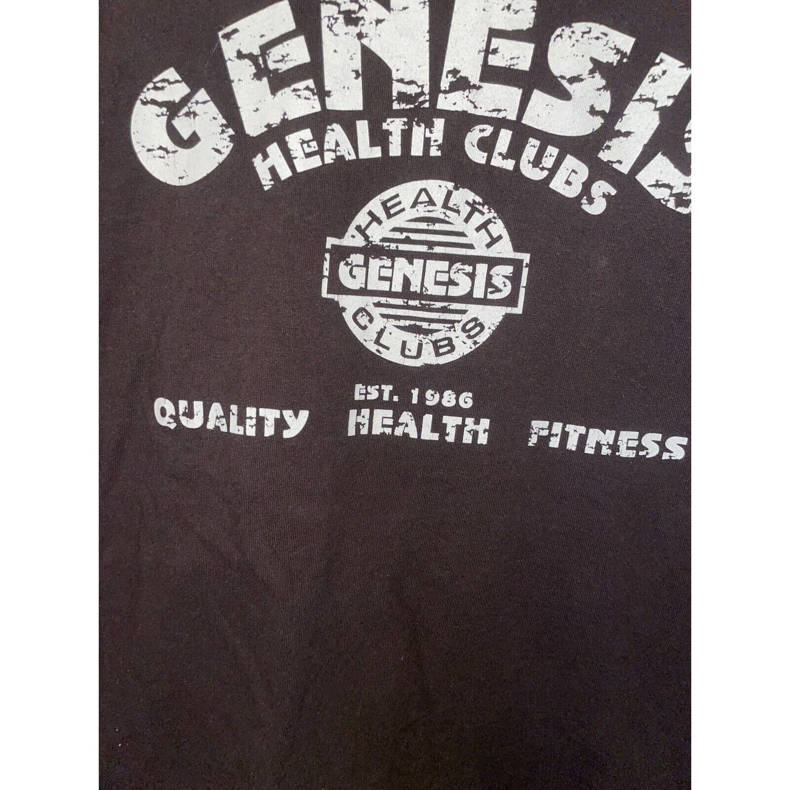 Vintage Vintage Genesis Health Clubs Shirt Brown Graphic Tee L Large Size US L / EU 52-54 / 3 - 5 Thumbnail
