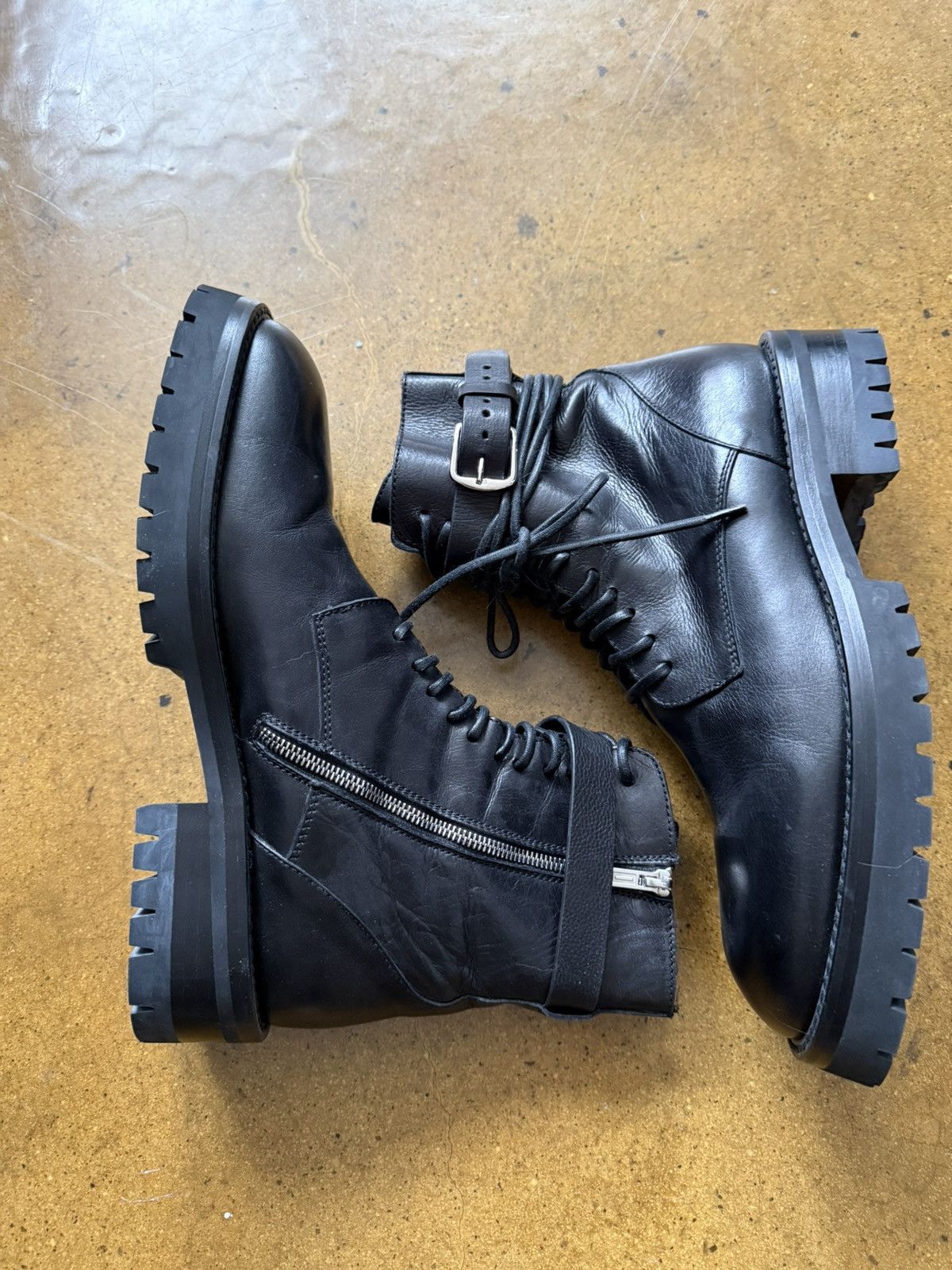 Ann Demeulemeester Ann Demeulemeester Buckle Boots Size US 11 / EU 44 - 2 Thumbnail