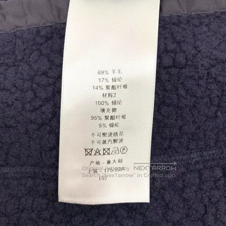 Dior Dior Dark blue logo dark pattern full print wool single-br Size US S / EU 44-46 / 1 - 6 Thumbnail