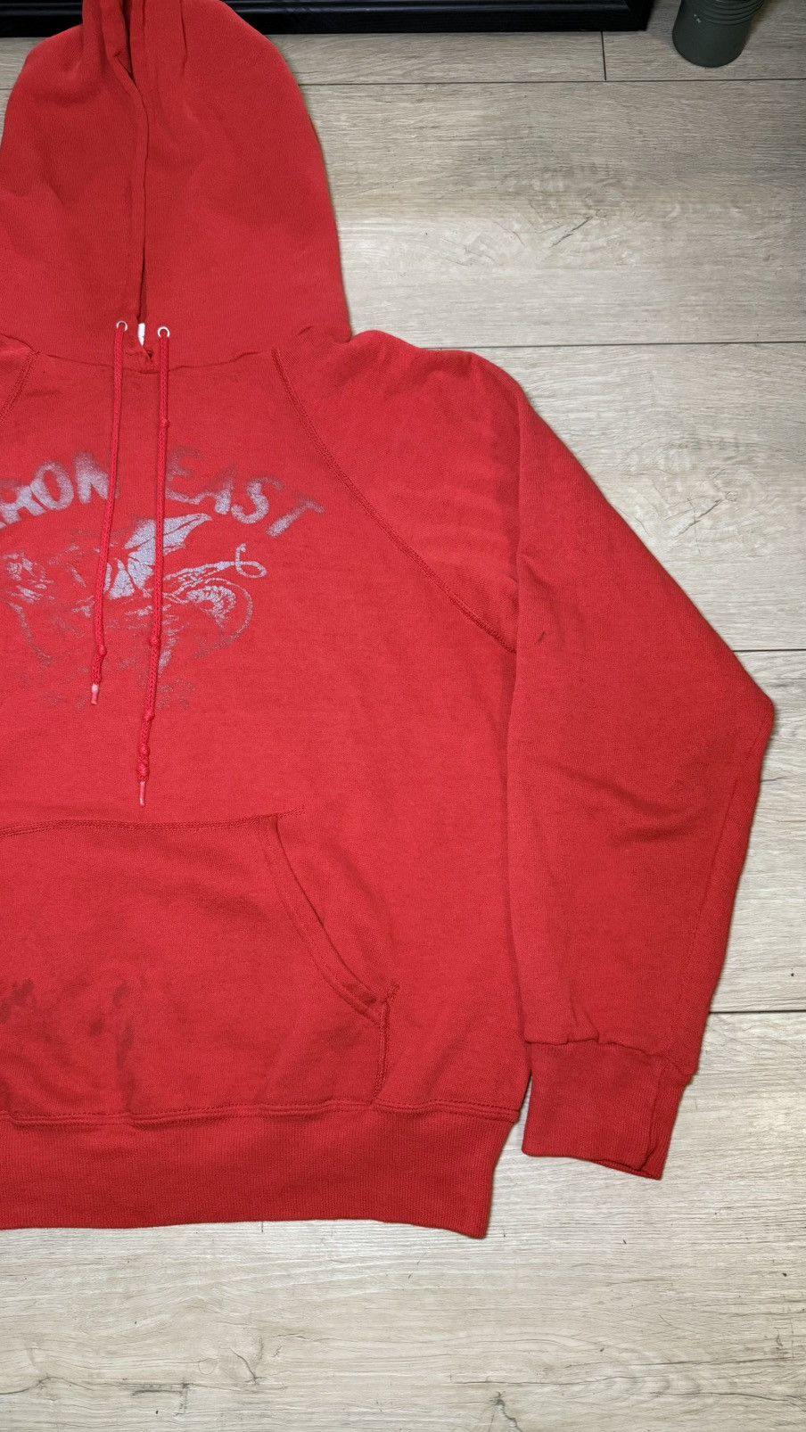 Vintage Vintage / Y2K 1980s Akron East Dragon Logo Hoodie Size US L / EU 52-54 / 3 - 4 Thumbnail