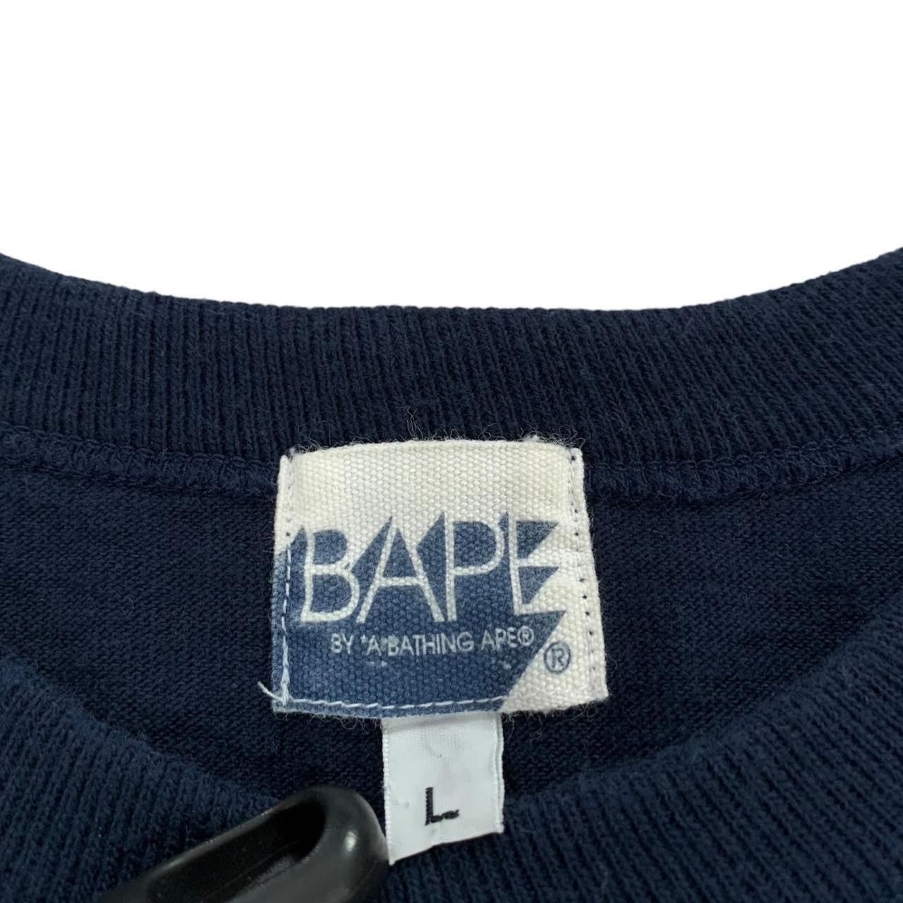 Bape Vintage A Bathing Ape Bape Busy Works Navy Blue 2007 T Shirt Size US L / EU 52-54 / 3 - 6 Thumbnail