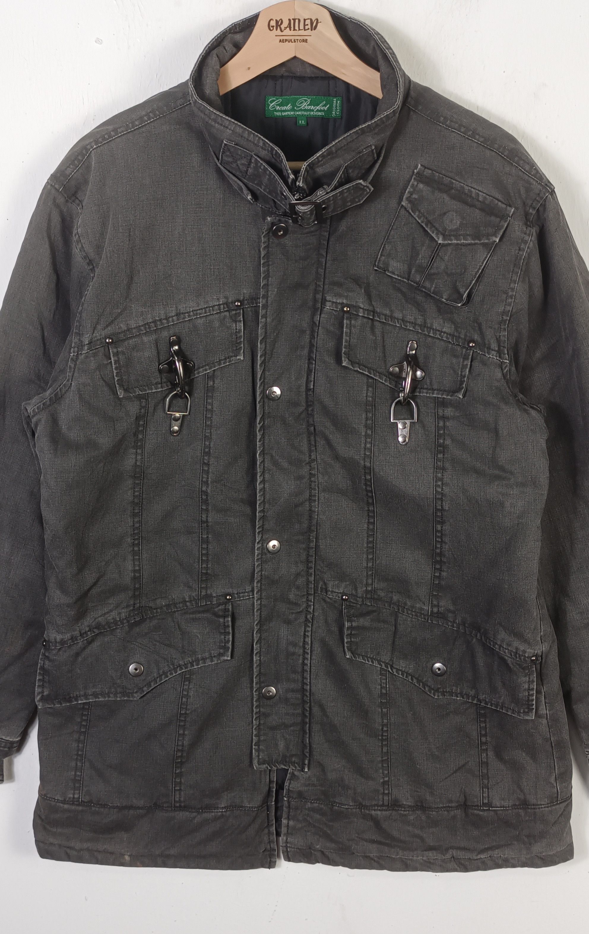 If Six Was Nine Rare🔥 Create Barefoot Bondage Military 5 Pocket Jacket Size US L / EU 52-54 / 3 - 5 Thumbnail