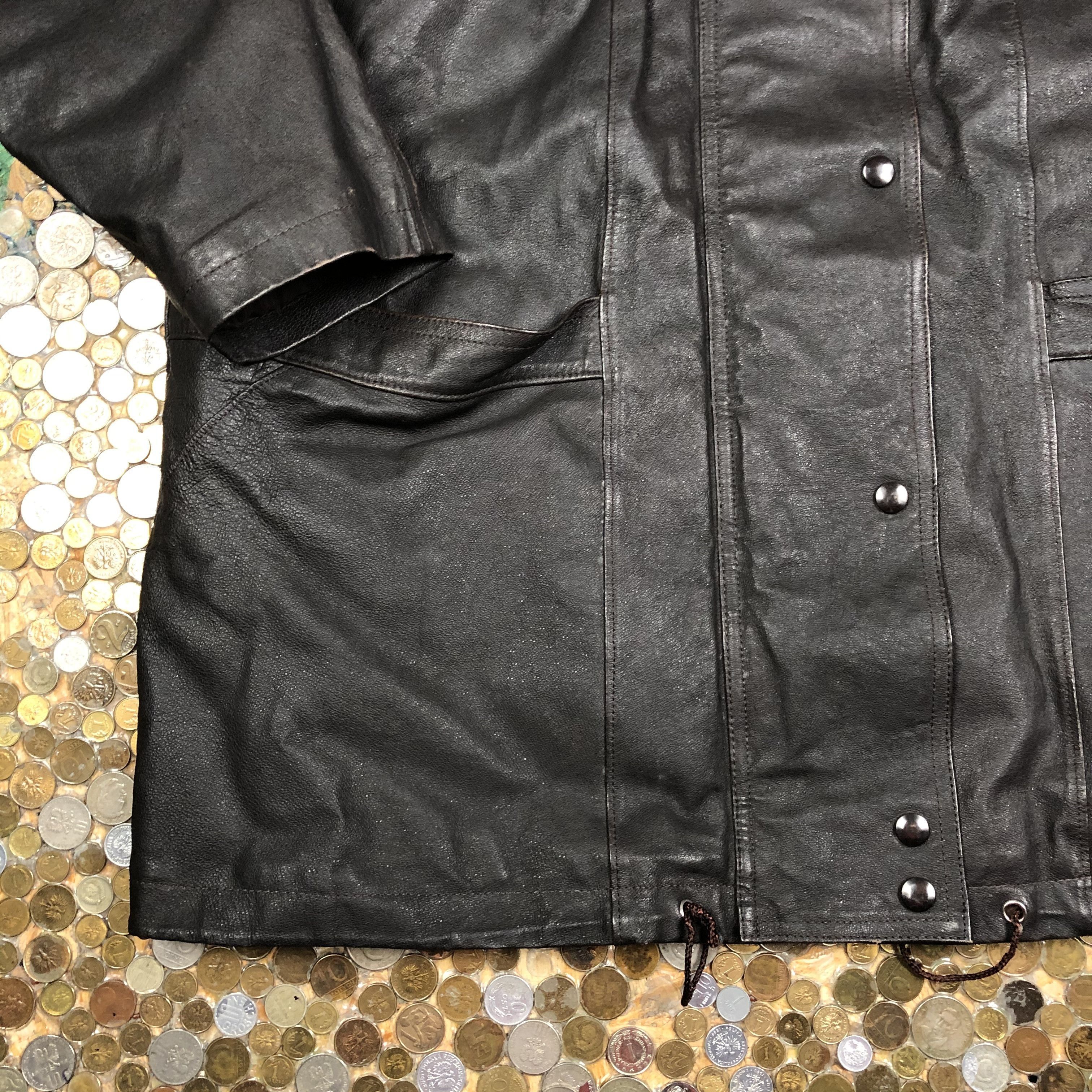 Vintage Vintage Leather Jacket Coat 90's Size US L / EU 52-54 / 3 - 3 Thumbnail