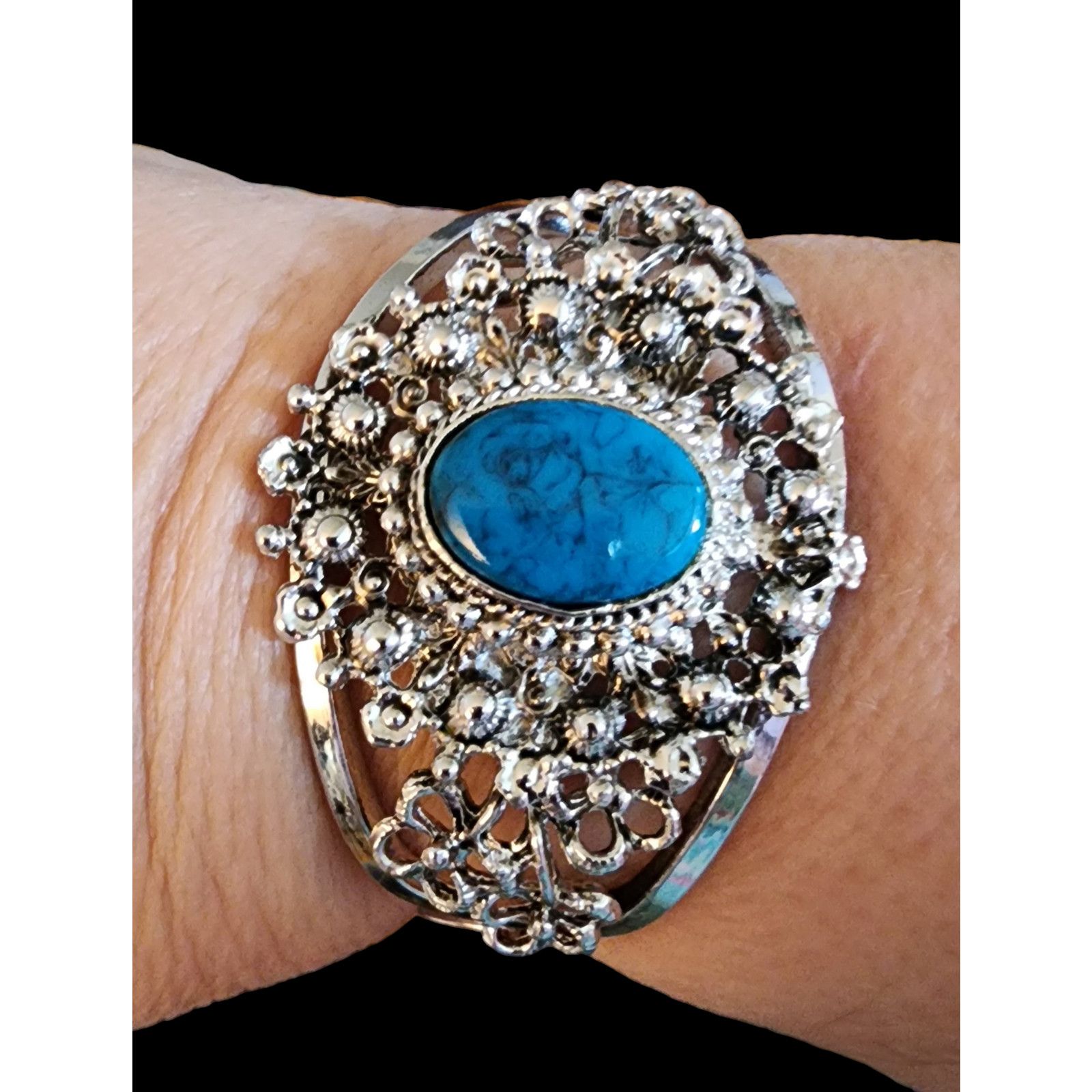 Other Vintage hinge southwestern style cuff bracelet Size ONE SIZE - 3 Thumbnail