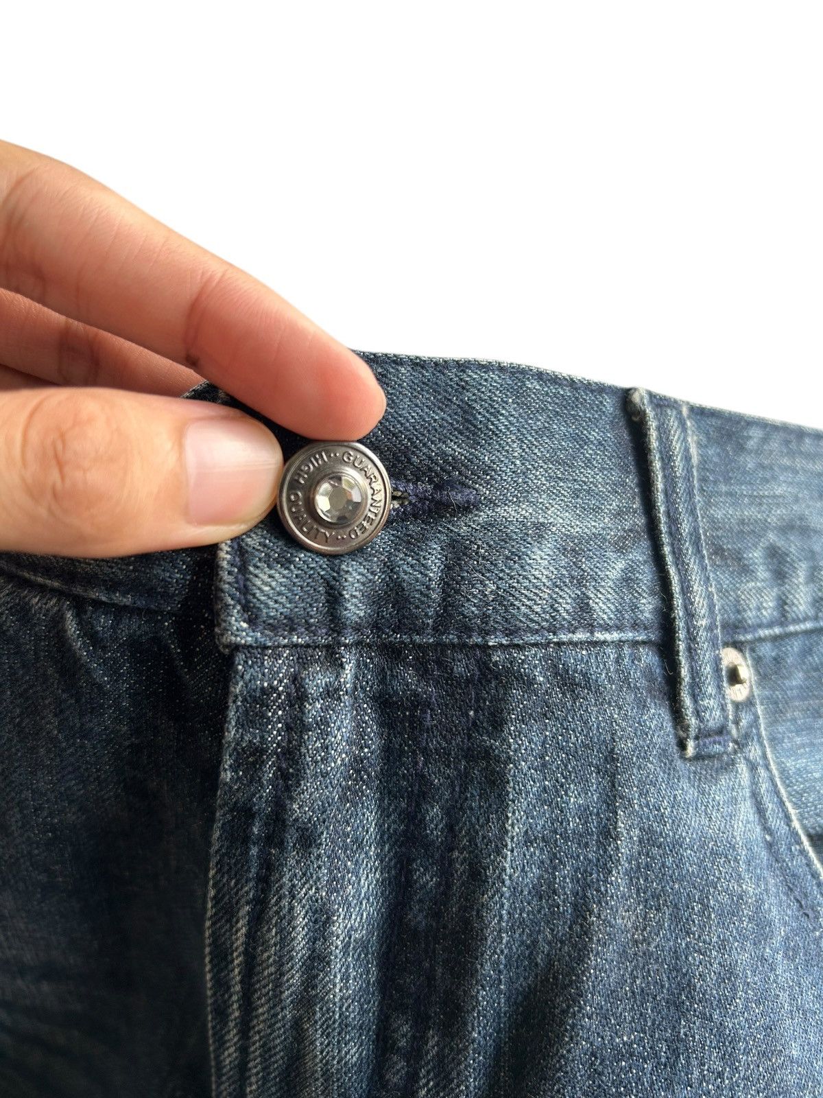 Kapital Vintage Skull Japanese Punk Style Distressed Denim jeans Size US 34 / EU 50 - 6 Thumbnail
