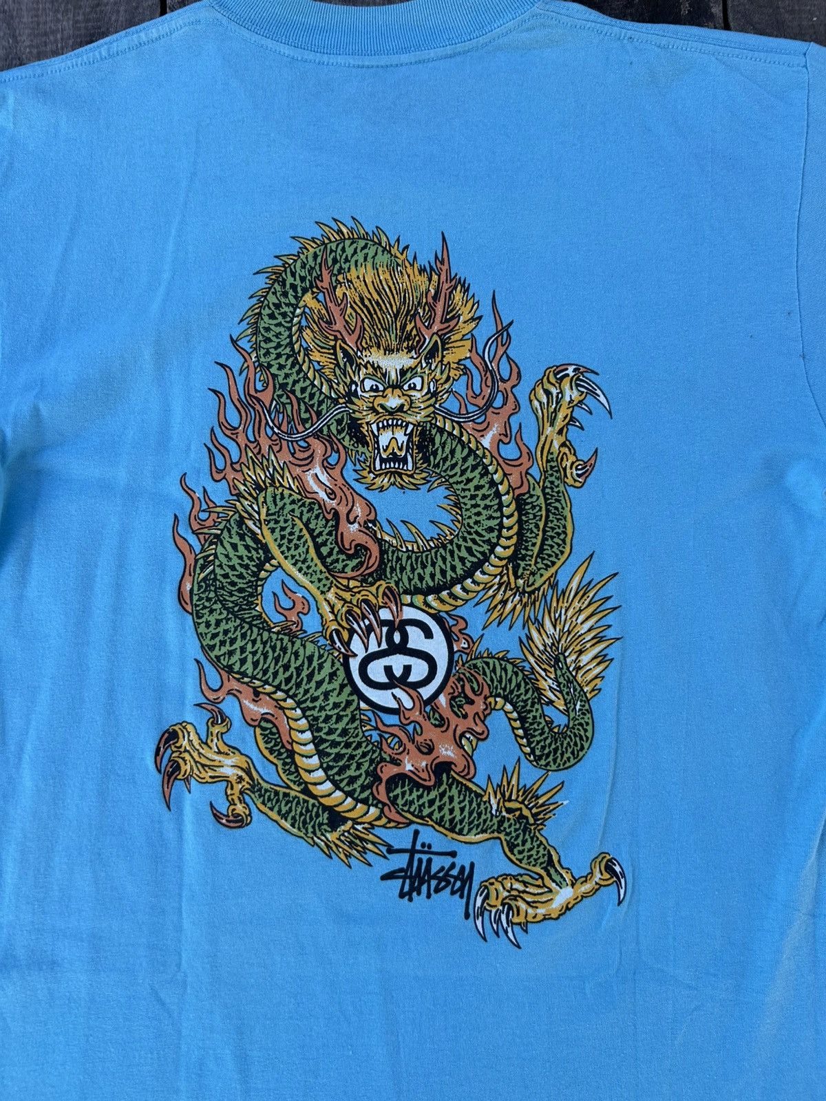 Stussy VINTAGE RARE 90s STUSSY DRAGON NICE GRAPICH Size US M / EU 48-50 / 2 - 6 Thumbnail