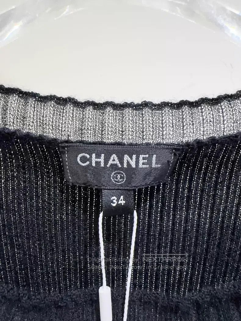 Chanel Chanel Black ruffled dress Size XXS / US 00 / IT 34 - 2 Thumbnail
