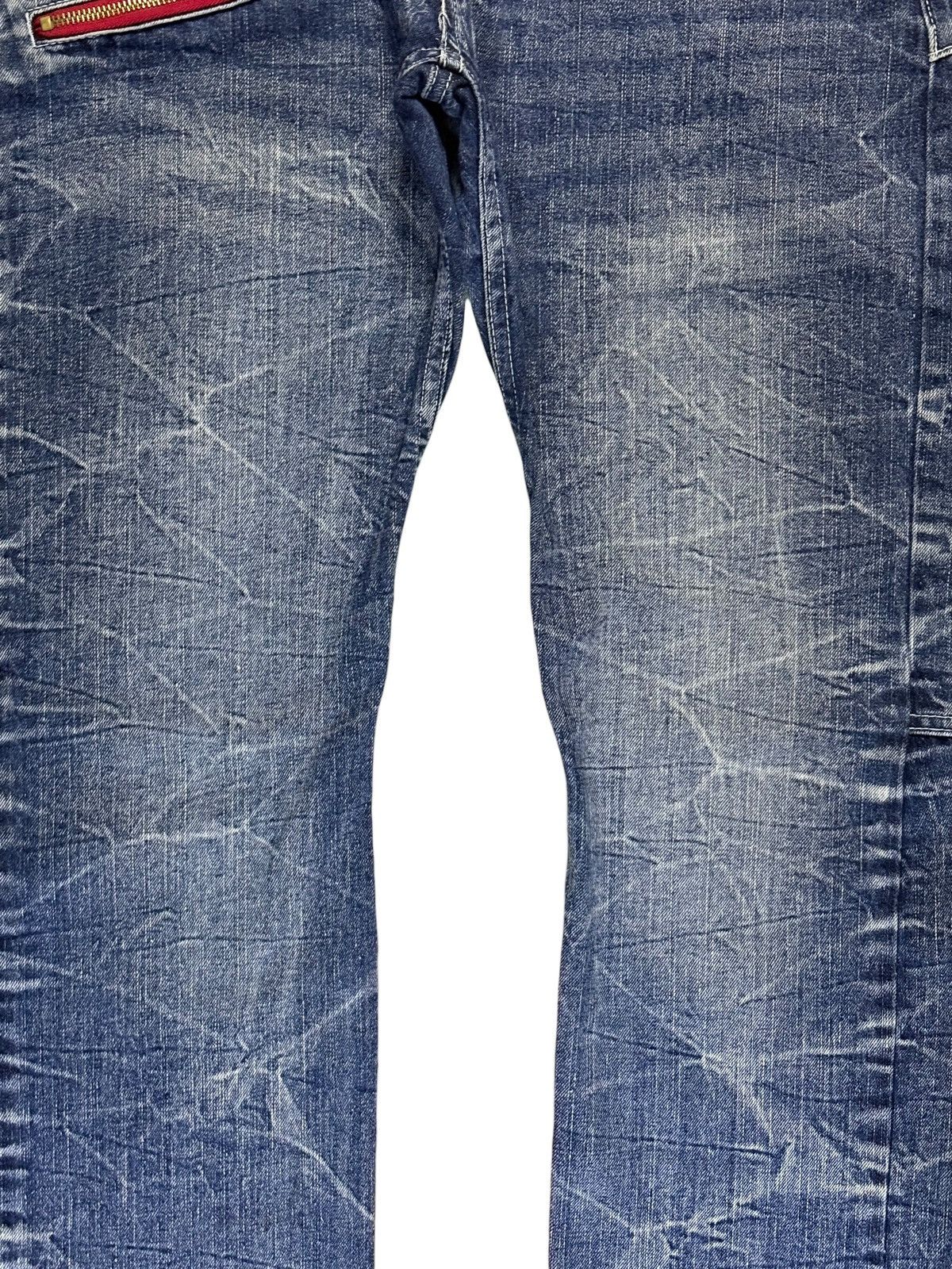 Japanese Brand Vintage Japanese Double Focus Double Waist Printed Jeans Size US 30 / EU 46 - 5 Thumbnail