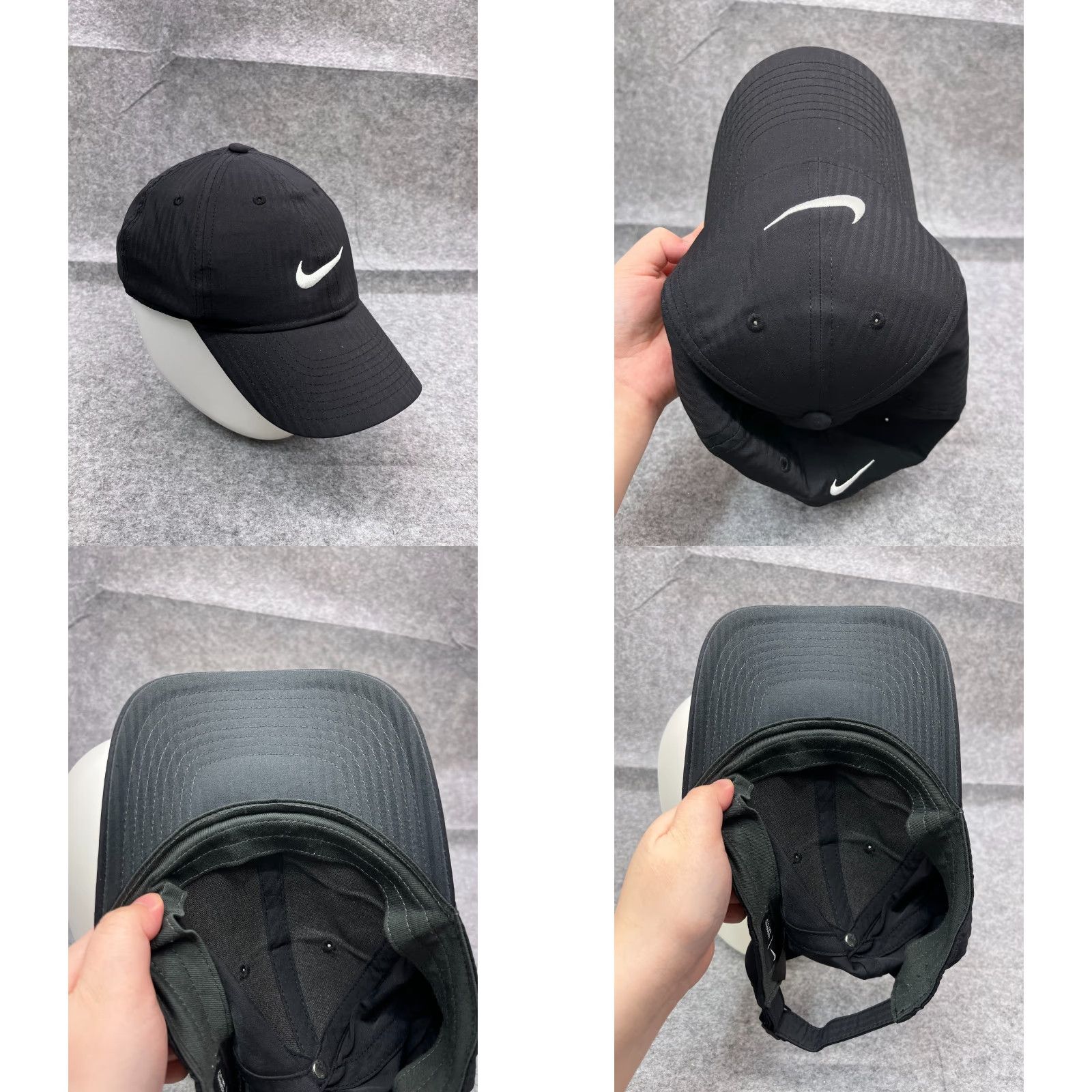 Nike Nike Hat Cap Strap Back Adult Black Swoosh Logo Legacy91 Dri-Fit 100% Polyester Hat Cap Men One Size Adjustable Lightweight Size ONE SIZE - 8 Thumbnail