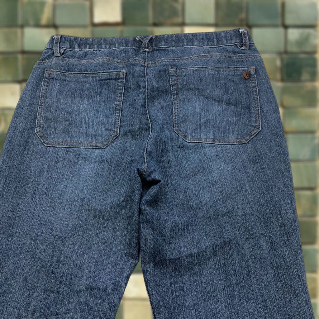 Vintage Democracy Jeans 12 High Rise Raw Hem Cut Off 5-Pocket Denim Blue Womens Regular Denim Blend Stretch Jeans Modern Vintage Style 90s Inspired Size 34" / US 12 / IT 48 - 1 Thumbnail