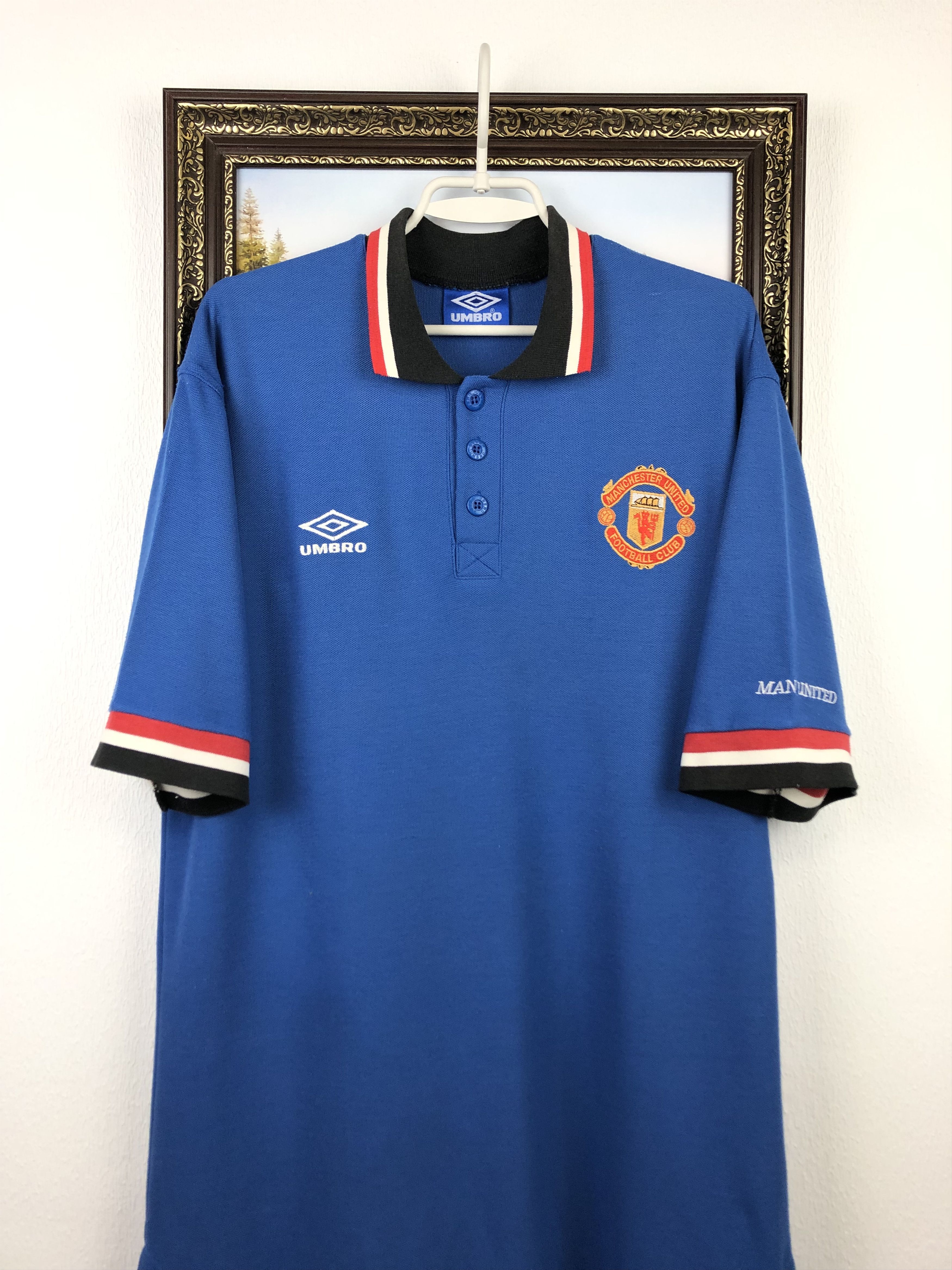 Umbro Vintage 90's Manchester United Football Shirt Soccer Jersey Size US XL / EU 56 / 4 - 2 Thumbnail