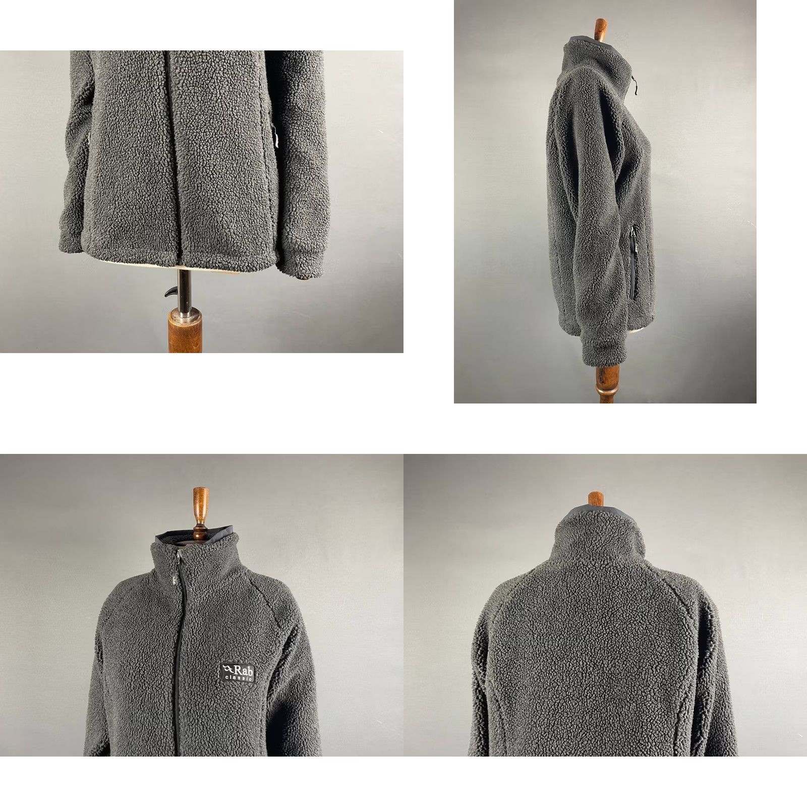 Rab RAB Jacket Womens M Gray Pile Size Polyester Comfrot Long Sleeve Fleece Coat Size M / US 6-8 / IT 42-44 - 8 Thumbnail