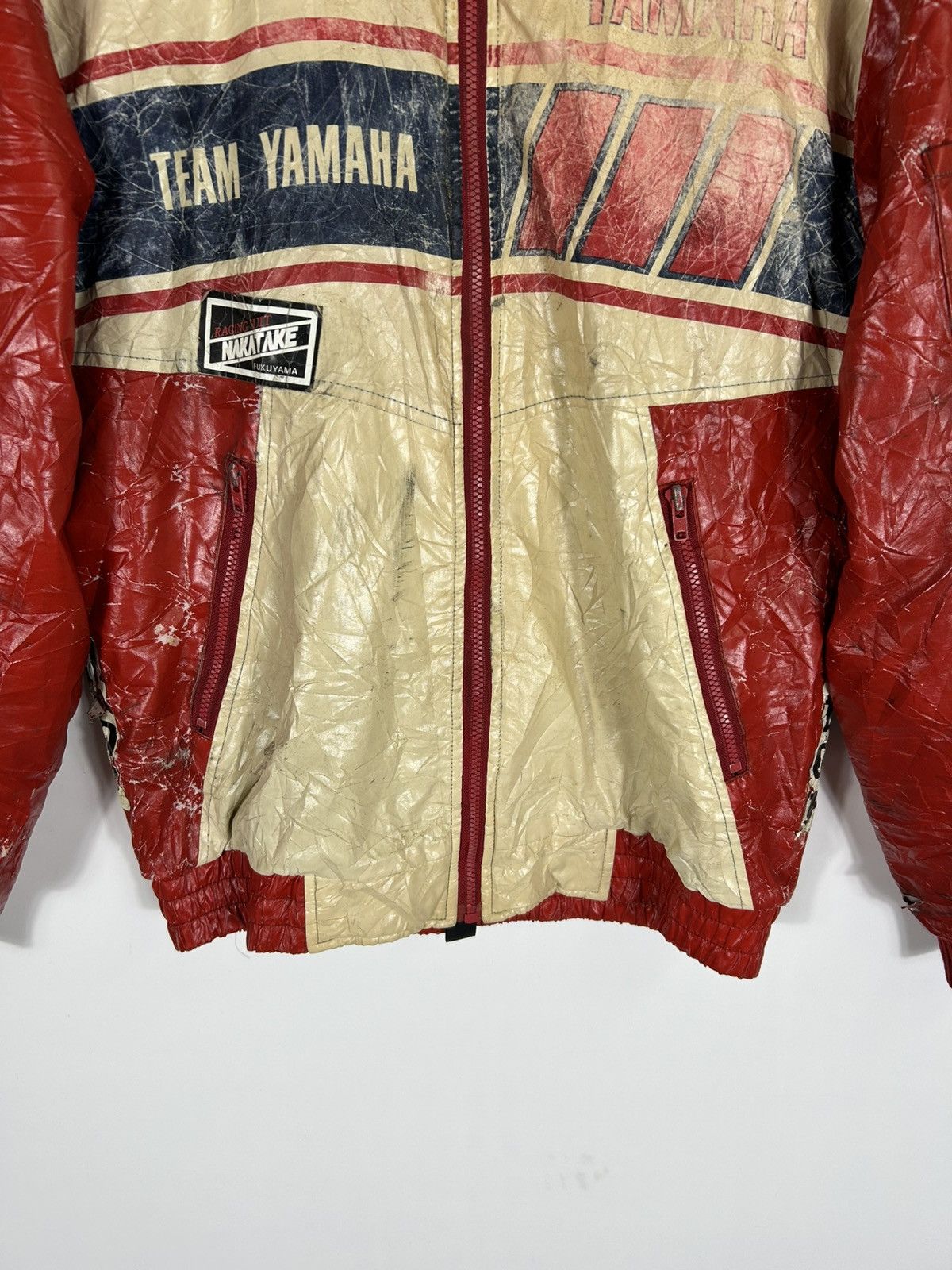 Vintage × Yamaha ⚡️Vintage Team Yamaha Motorsport Distressed Bomber Jacket Size US M / EU 48-50 / 2 - 5 Thumbnail