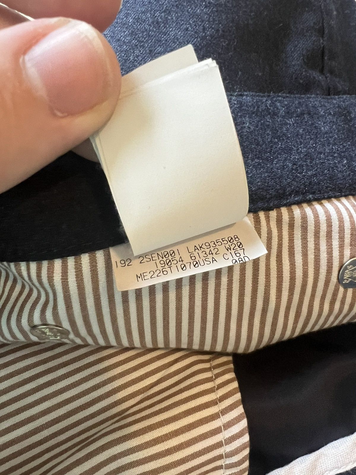Brunello Cucinelli Bruno Cucinelli Traditional Fit Wool Pants Size US 38 / EU 54 - 7 Thumbnail