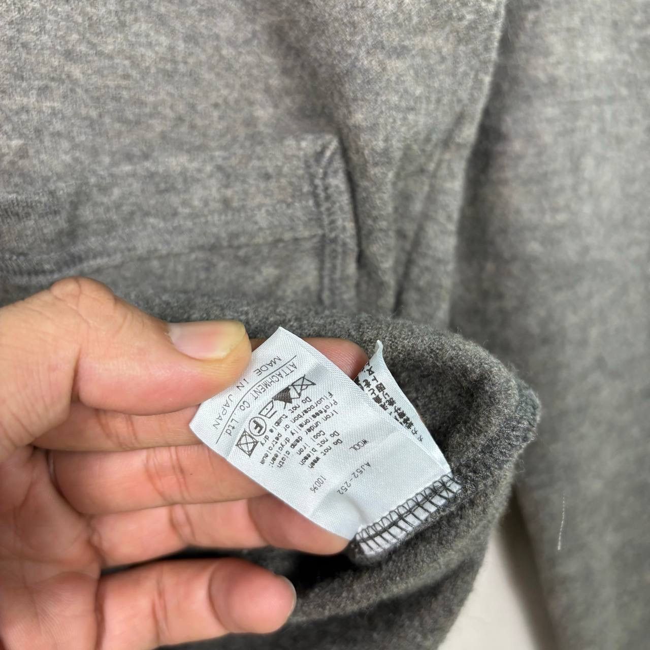 Kazuyuki Kumagai Attachment Attachment Kazuyuki Kumagai Wool Knit Long Sleeve Gray 1 Size US S / EU 44-46 / 1 - 8 Thumbnail