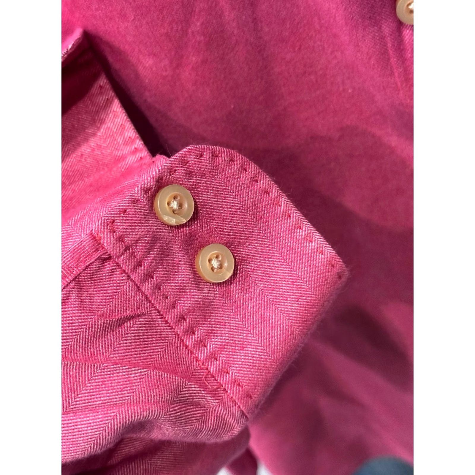 Tommy Bahama Tommy Bahama Shirt LONG SLEEVE Raspberry Silk Blend Large L 16.5 x 35/36 Mens Size US L / EU 52-54 / 3 - 5 Thumbnail