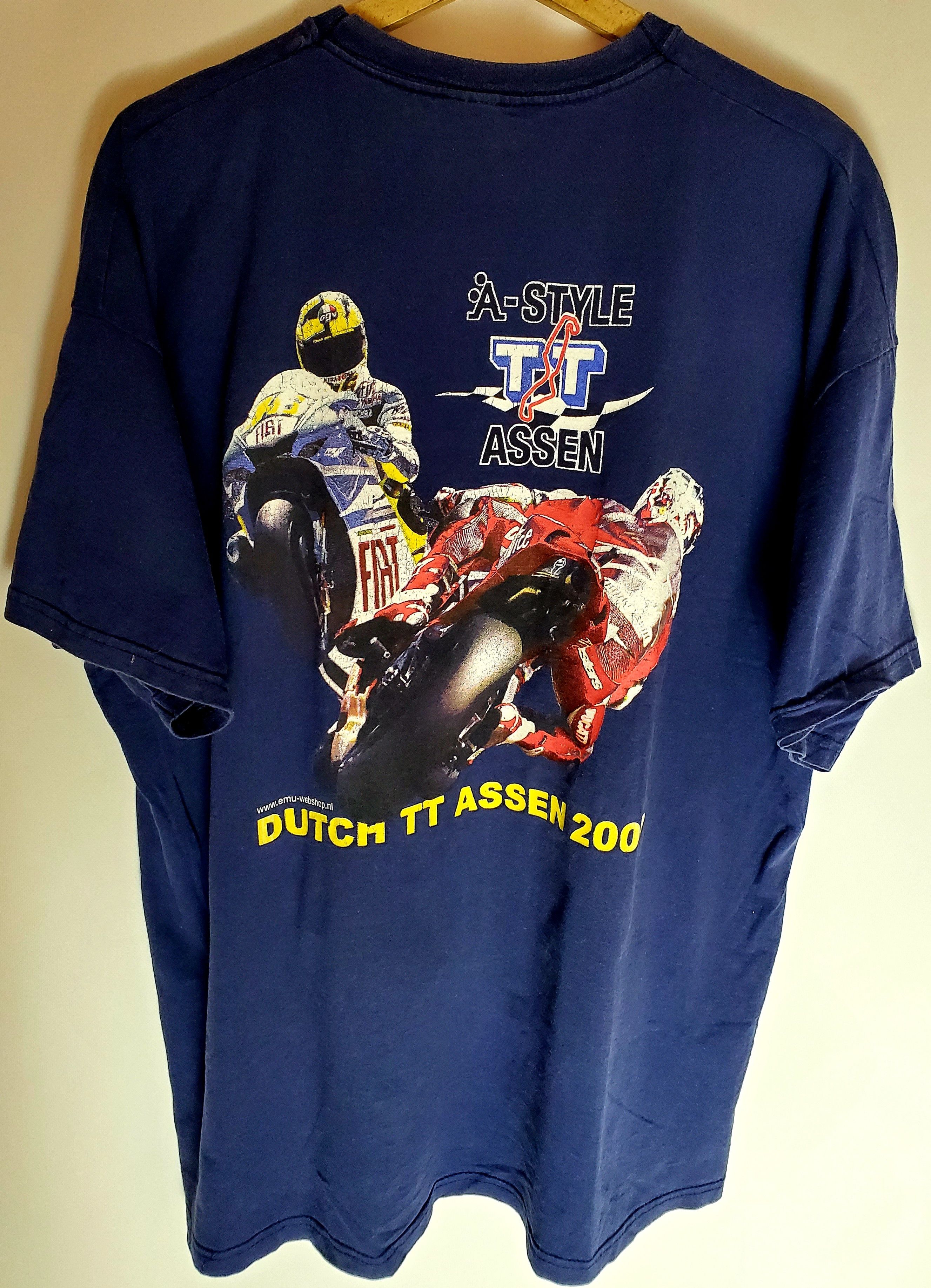 Vintage Vintage MOTO RACING DUTCH TT ASSEN T-SHIRT XXL Size US XXL / EU 58 / 5 - 2 Thumbnail