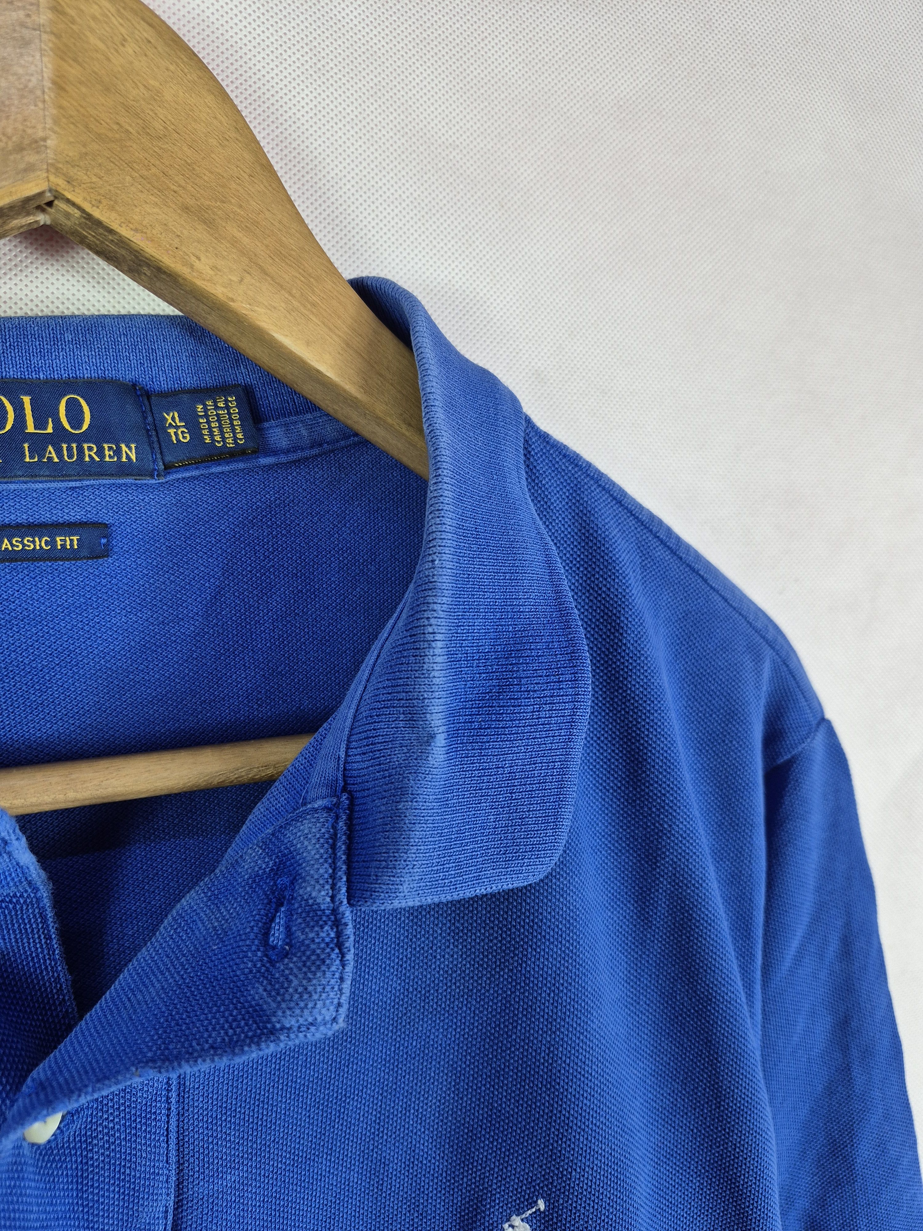 Polo Ralph Lauren 🔥 Polo Ralph Lauren Small Pony Collar Tee Size US XL / EU 56 / 4 - 6 Thumbnail