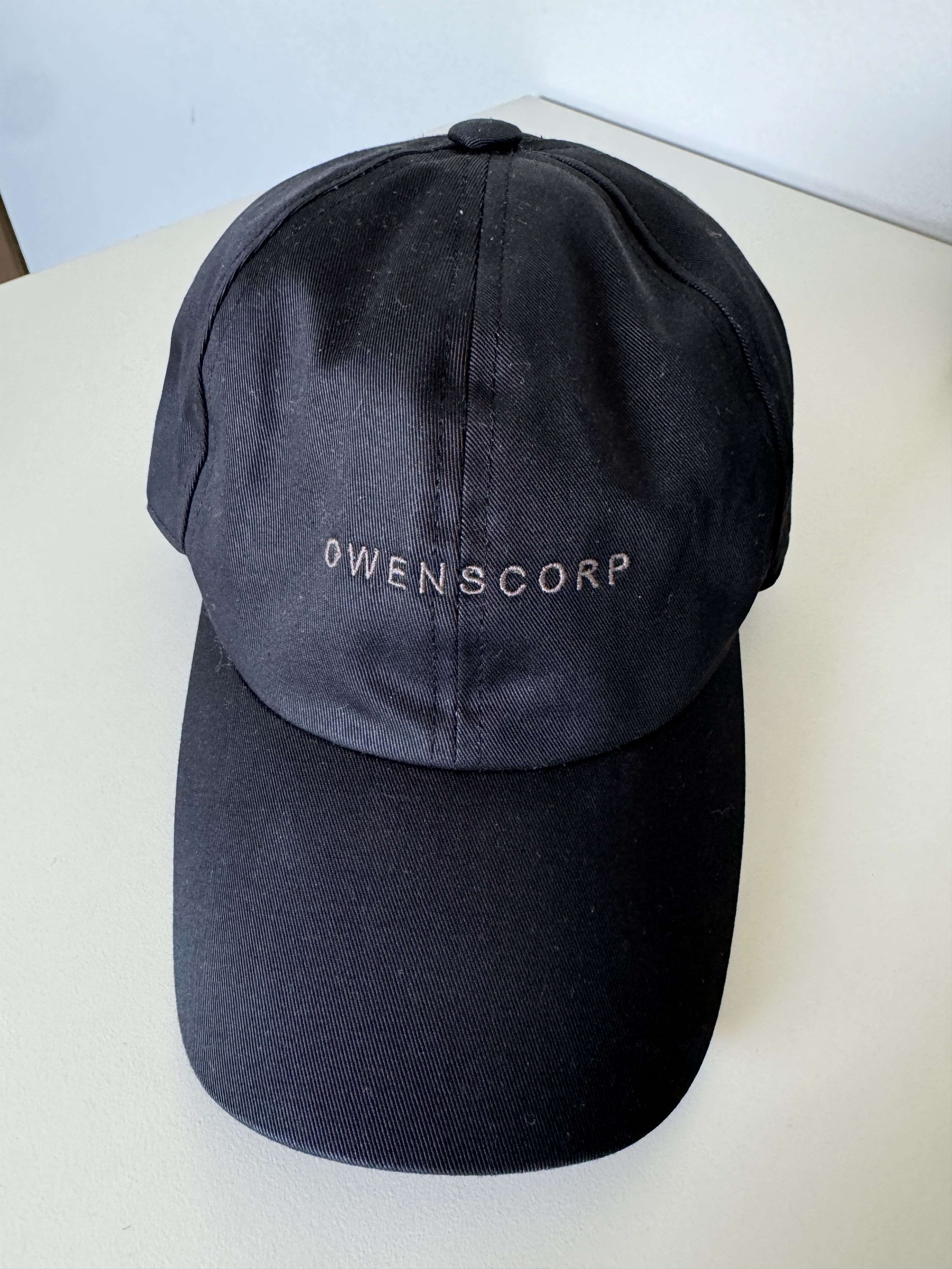 Rick Owens Rick Owens Owenscorp Baseball Cap Hat Black Cotton 