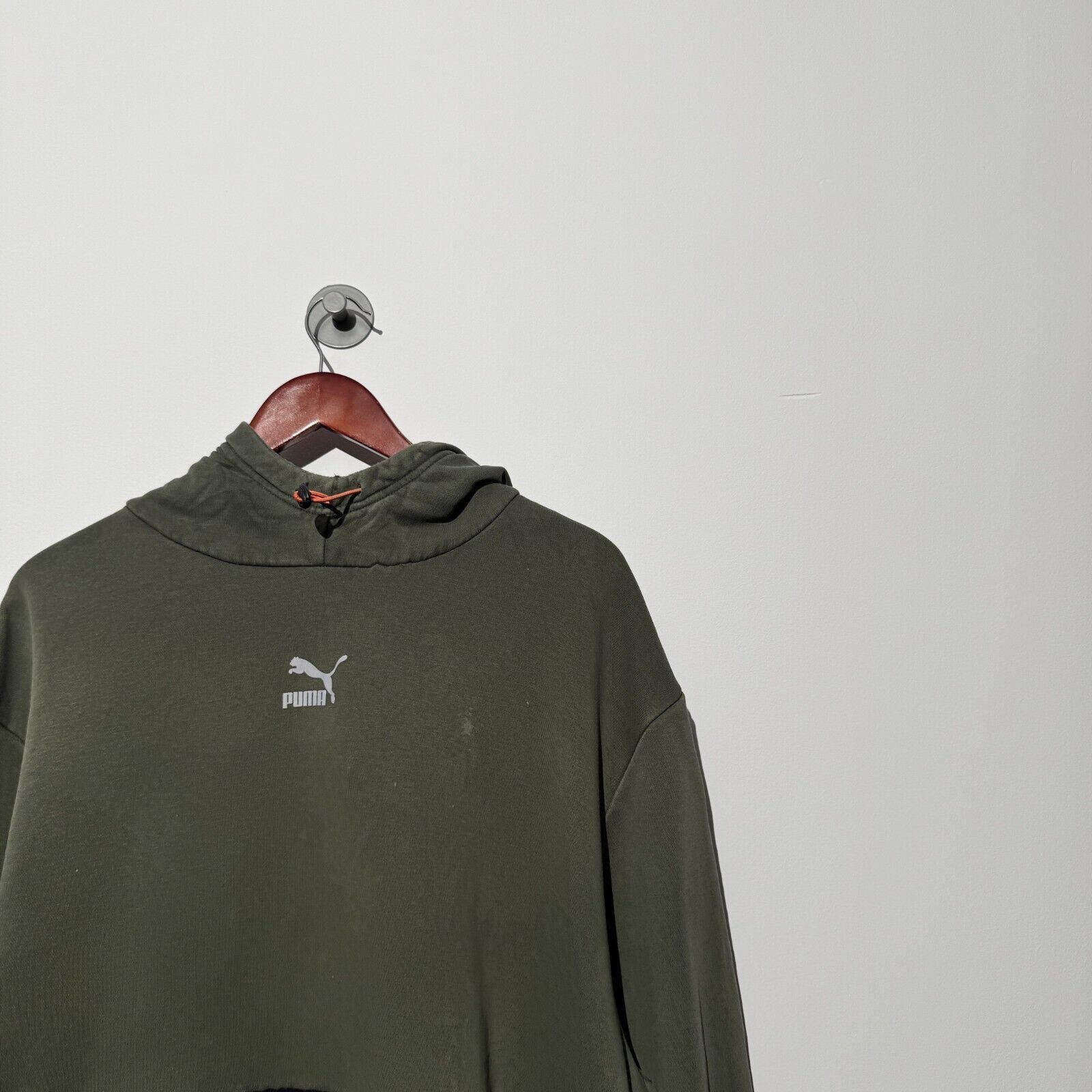 Puma × Vintage Puma Unisex Green Cotton Hoodie Size XL Center Logo Size US XL / EU 56 / 4 - 2 Thumbnail