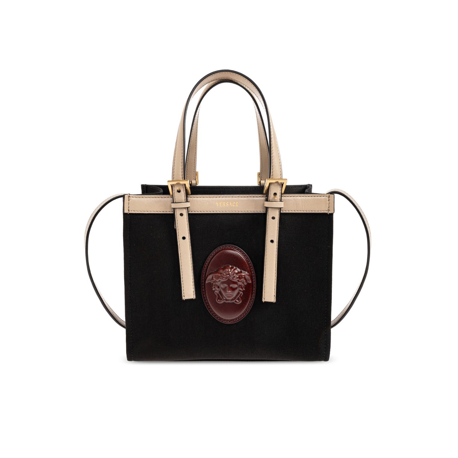 Versace VERSACE Riviere Mini Black Top Bag New & Authentic Size ONE SIZE - 1 Thumbnail