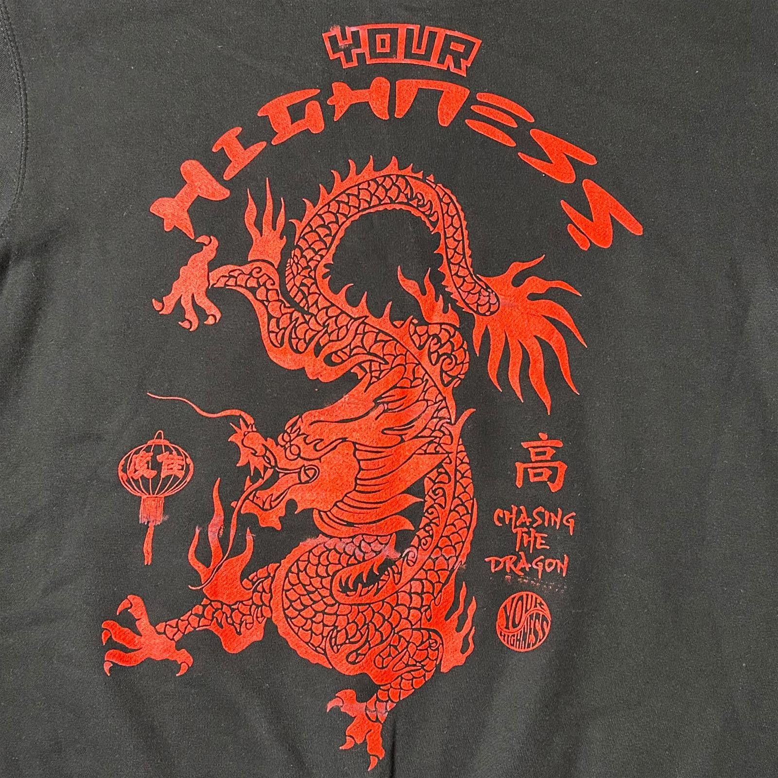Designer NWOT Your Highness Chasing the Dragon Hoodie Black Mens M Size US M / EU 48-50 / 2 - 4 Thumbnail