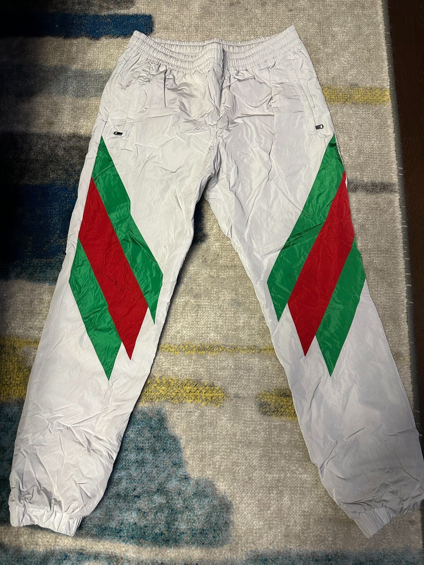 Gucci gucci sporty pants with green and red stripes Size US 32 / EU 48 - 1 Thumbnail