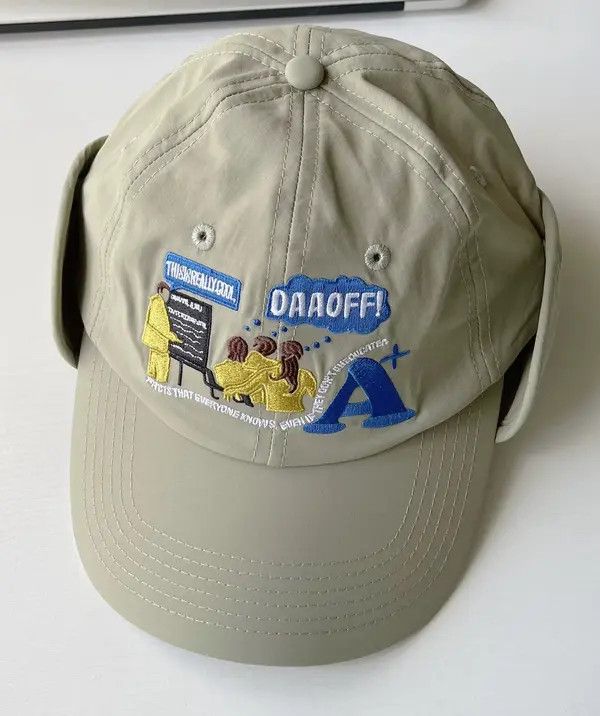 Japanese Brand Aoyama x Mari Fashion y2k embroidered ball cap trapper hat Size ONE SIZE - 3 Thumbnail