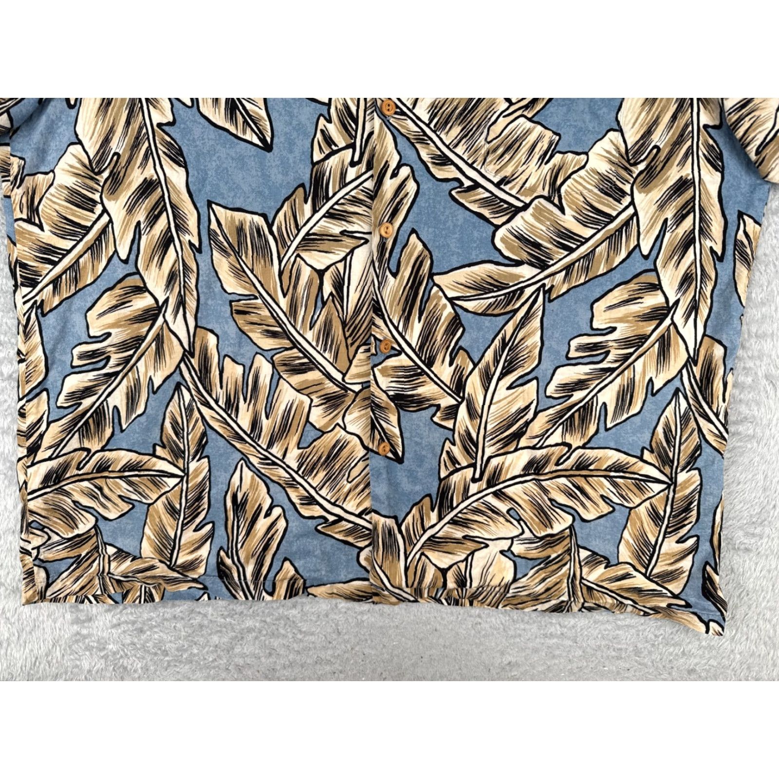 Vintage VINTAGE Banana Jack Shirt Men 2XL Blue Floral Leaf Cotton Hawaiian Size US XXL / EU 58 / 5 - 7 Thumbnail
