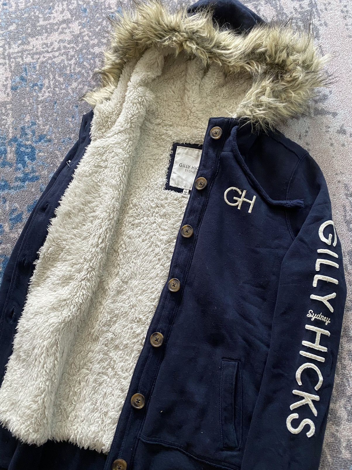 Hysteric Glamour × If Six Was Nine × Japanese Brand Gilly Hiks Sherpa Fur Hoodie Ifsix Lgb Style Size US L / EU 52-54 / 3 - 3 Thumbnail