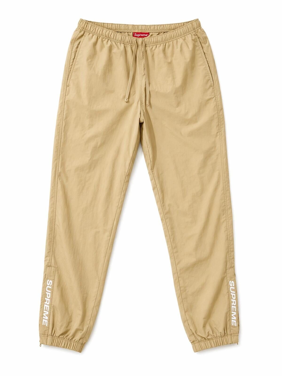 Supreme Supreme Warm Up Pants Nylon Size L Beige SS22 BEEG-0 | Grailed