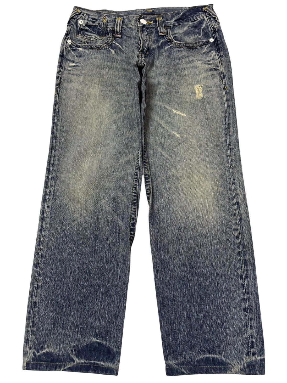 Japanese Brand Vtg Brappers Japan Cropped Distressed Jeans Size 30" / US 8 / IT 44 - 1 Thumbnail