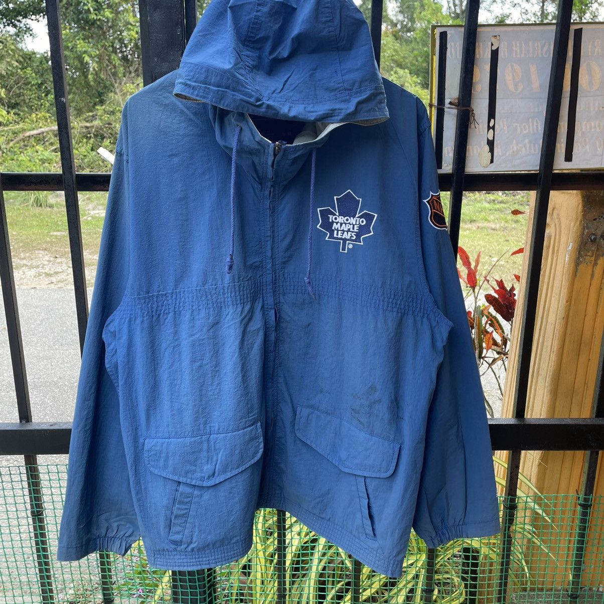 NHL 🔥Starter NHL Toronto Maple Leafs Windbreaker Hooded Jacket Size US M / EU 48-50 / 2 - 6 Thumbnail