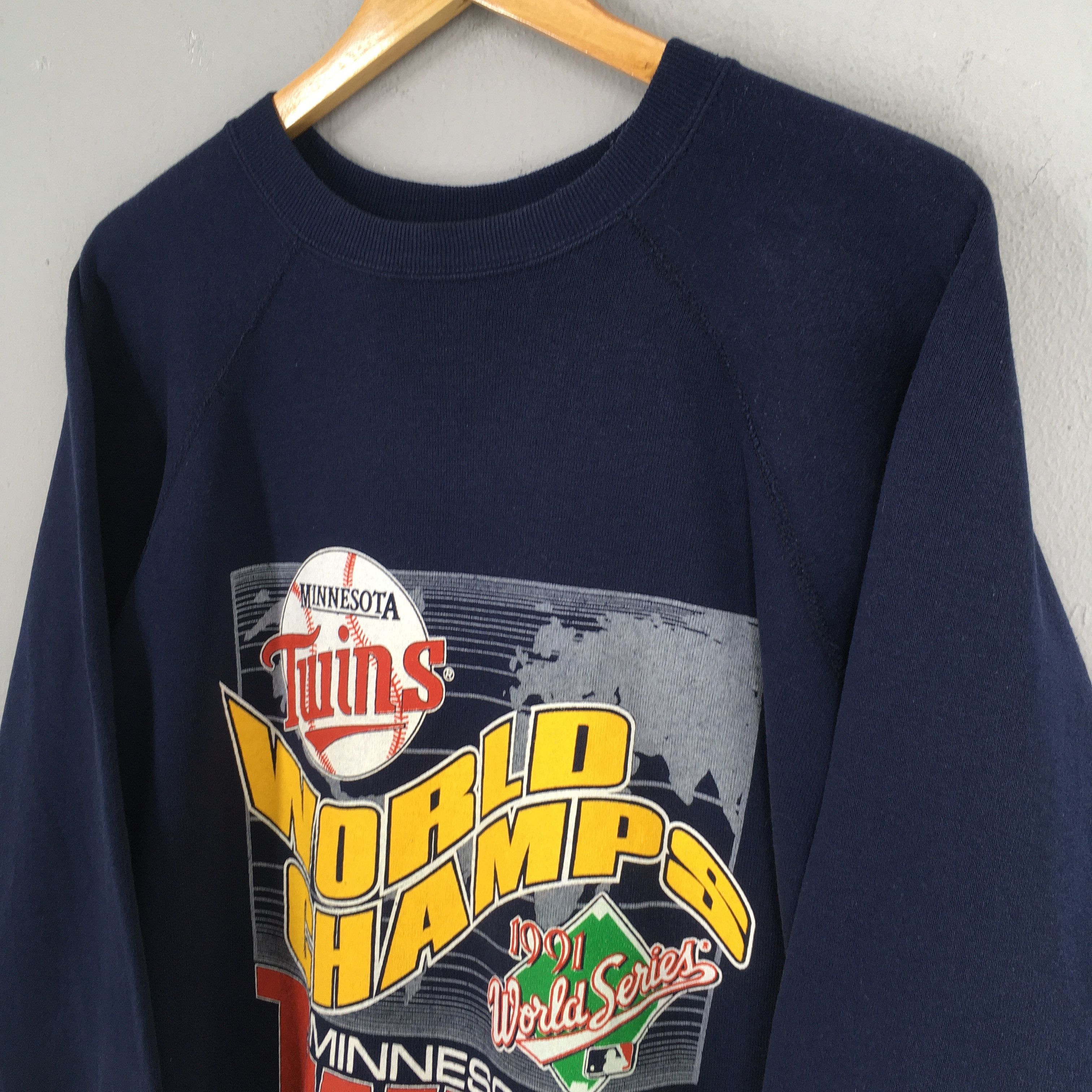 MLB Vintage 90s Minnesota Twins MLB Sweatshirt XLarge Size US XL / EU 56 / 4 - 3 Thumbnail